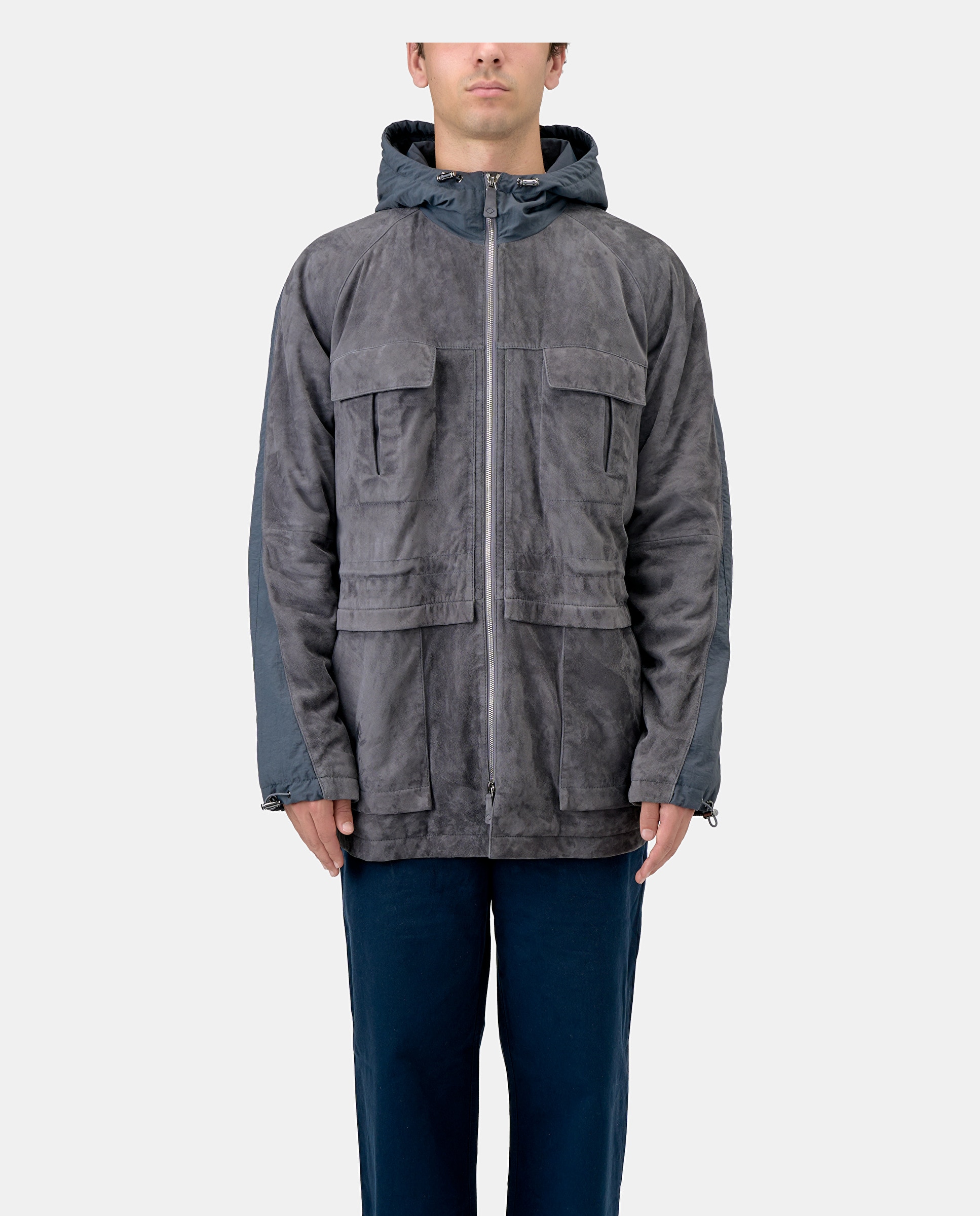 Imagen 0 de Parka hobart de hombre de piel de cordero Gris