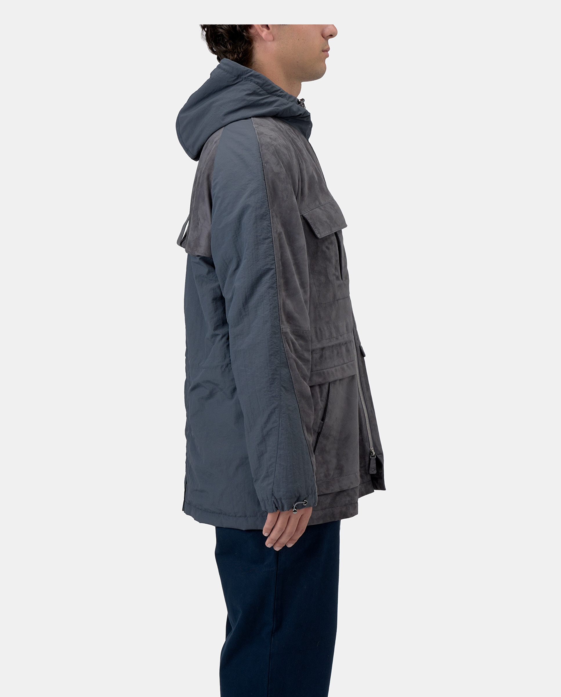 Parka hobart de hombre de piel de cordero - Lottusse - Gris Gris-2