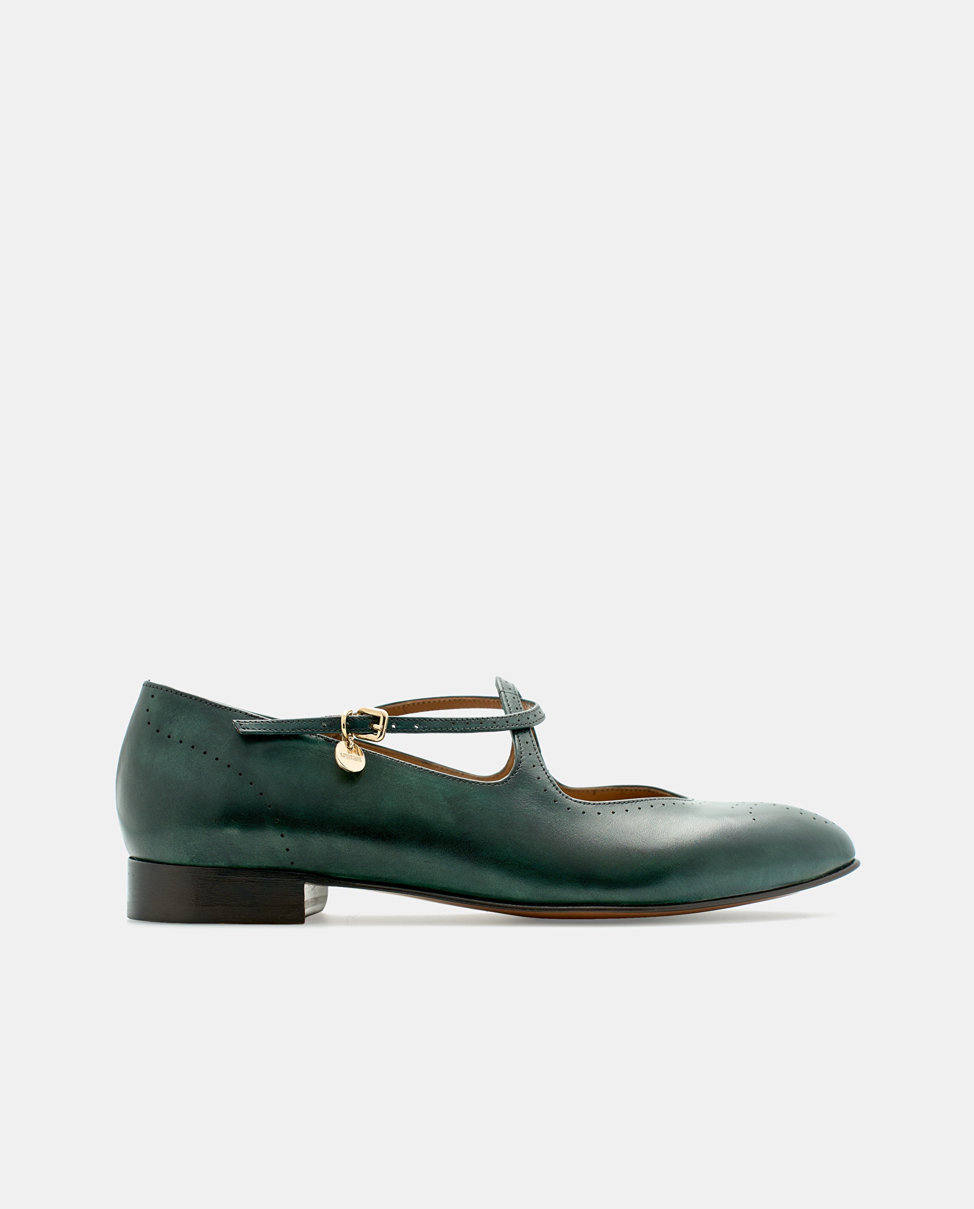Bailarinas smithson de mujer de piel de vacuno - Lottusse - Verde Verde-1