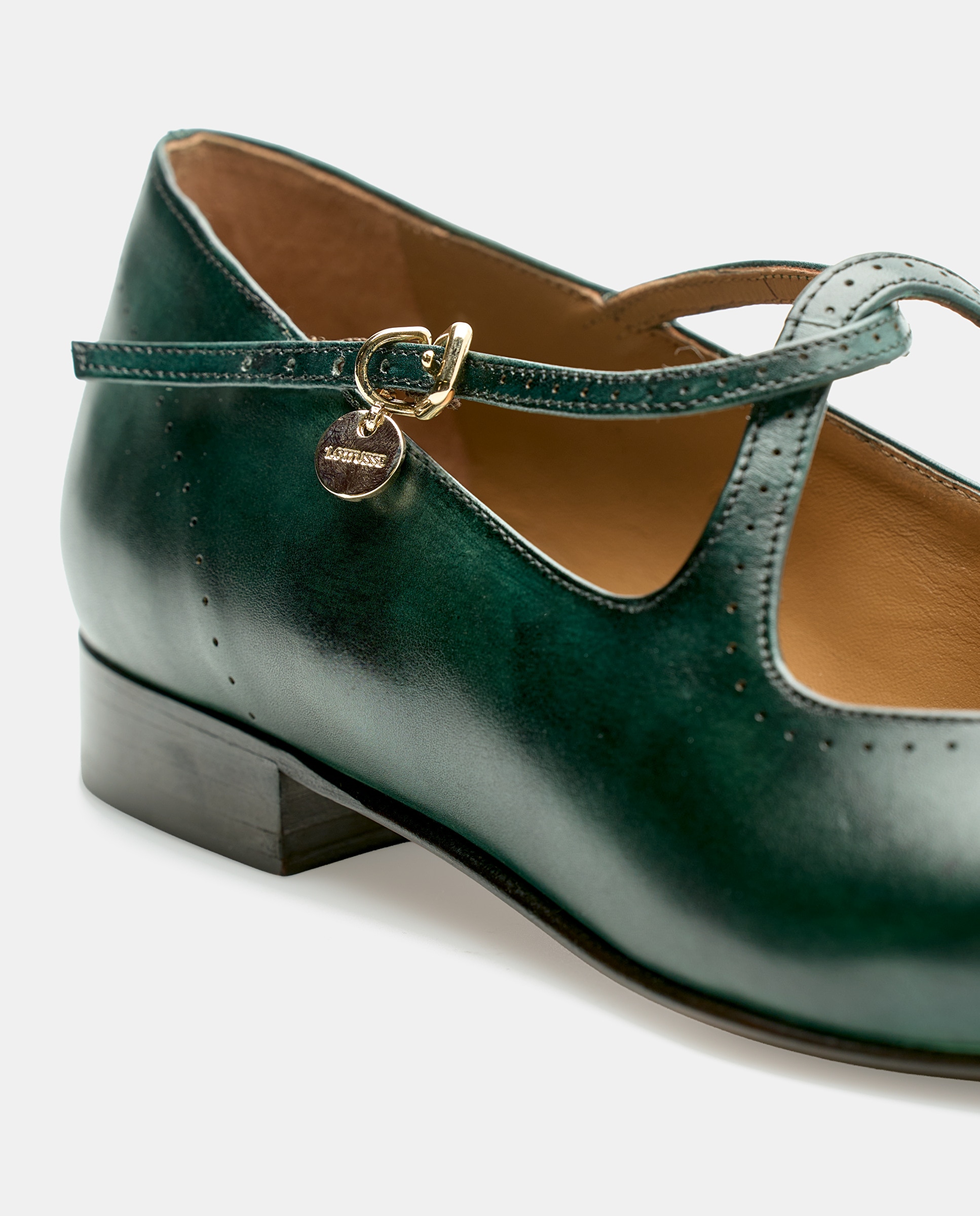 Bailarinas smithson de mujer de piel de vacuno - Lottusse - Verde Verde-4
