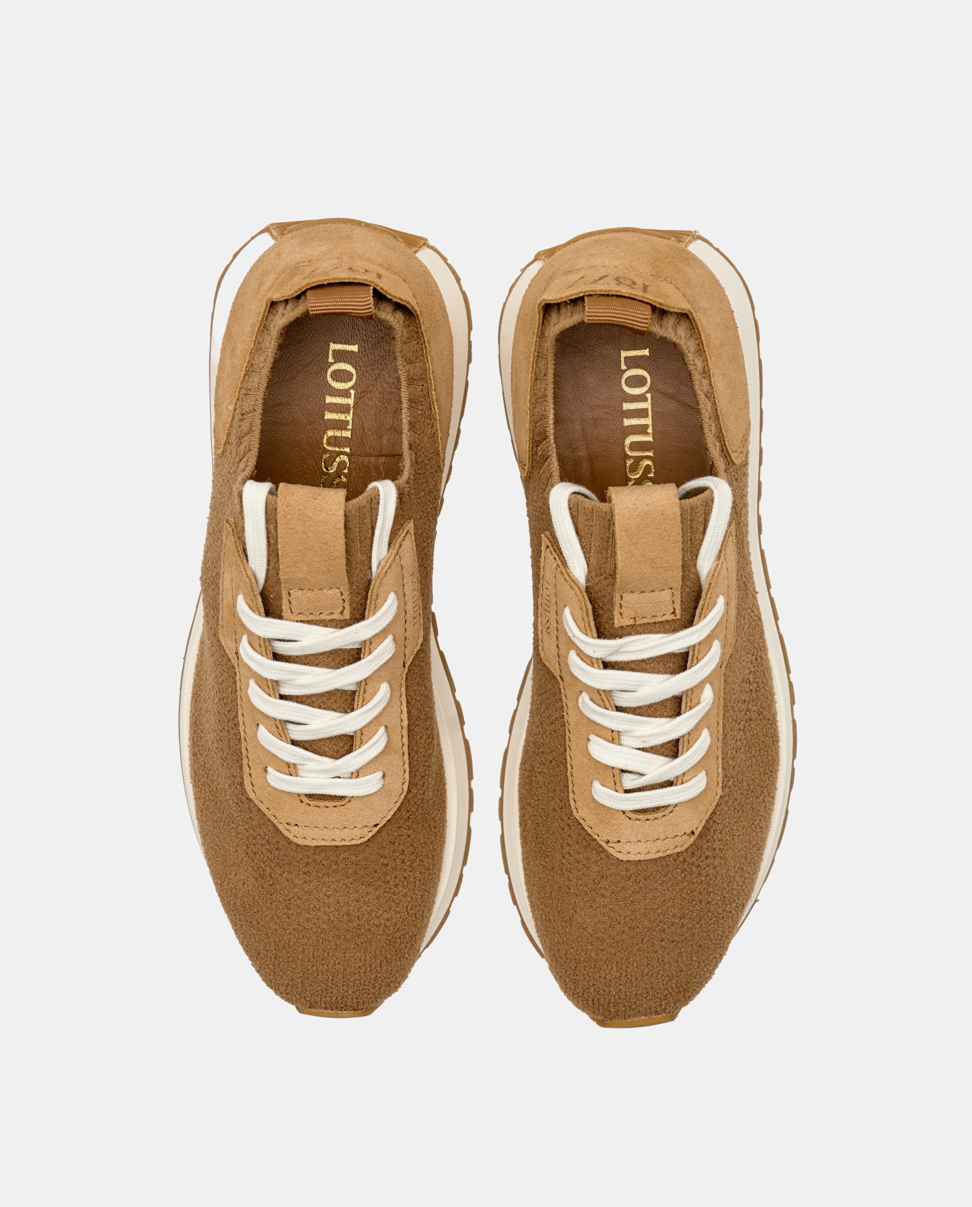 Zapatillas retro dianne de mujer - Lottusse - Beige Beige-6