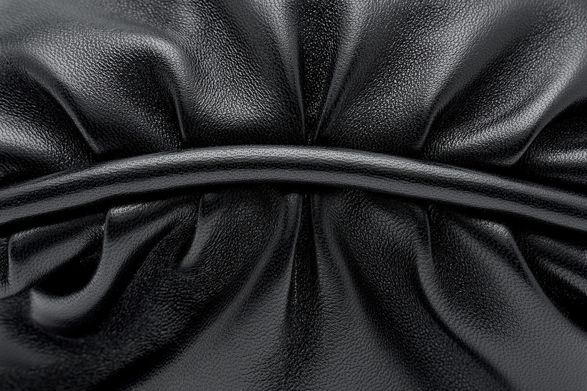 Bolso de mano joy de mujer de piel de cordero - Lottusse - Negro Negro-5