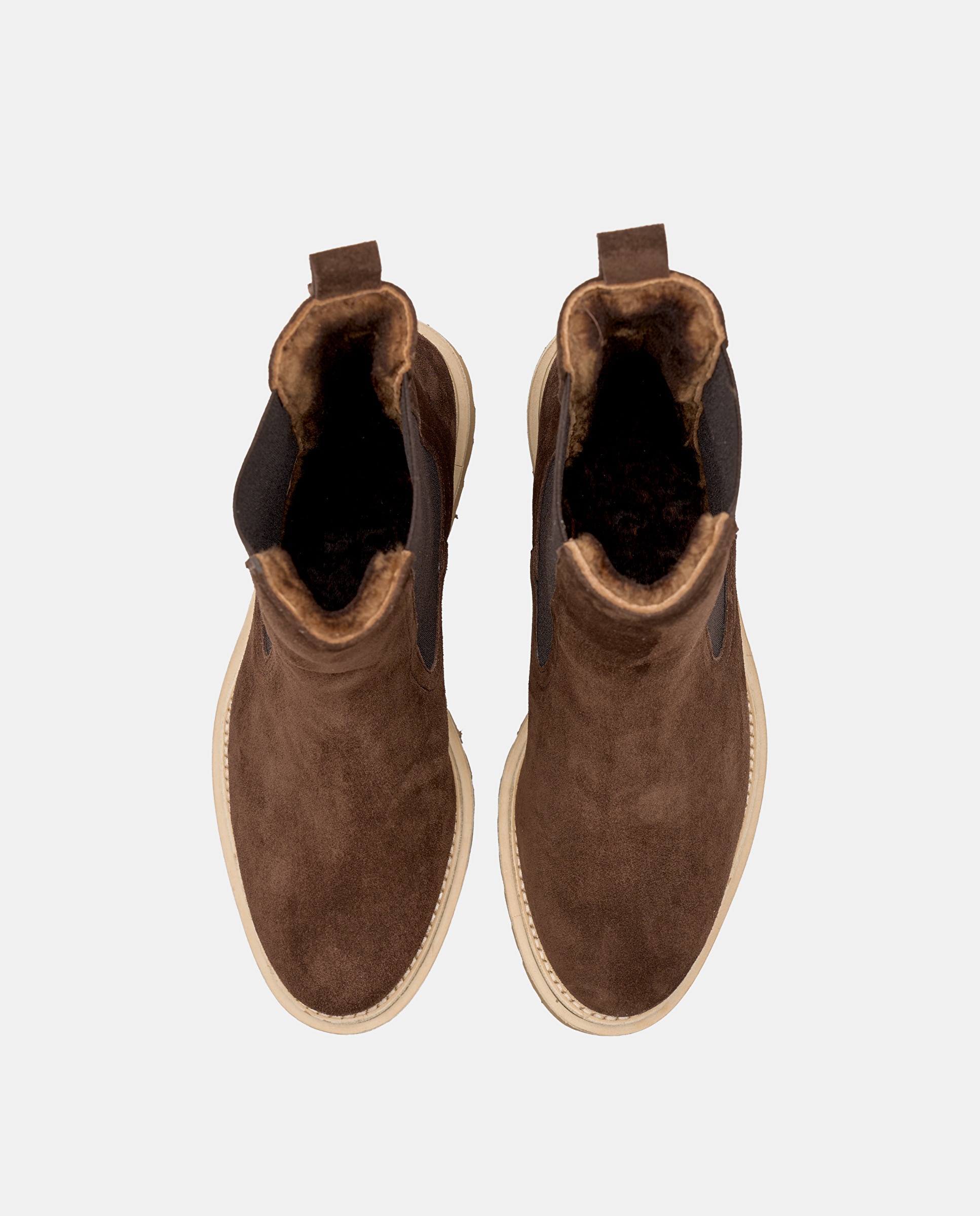 Botines de mujer covent de piel de vacuno - Lottusse - Marrón Marrón-5