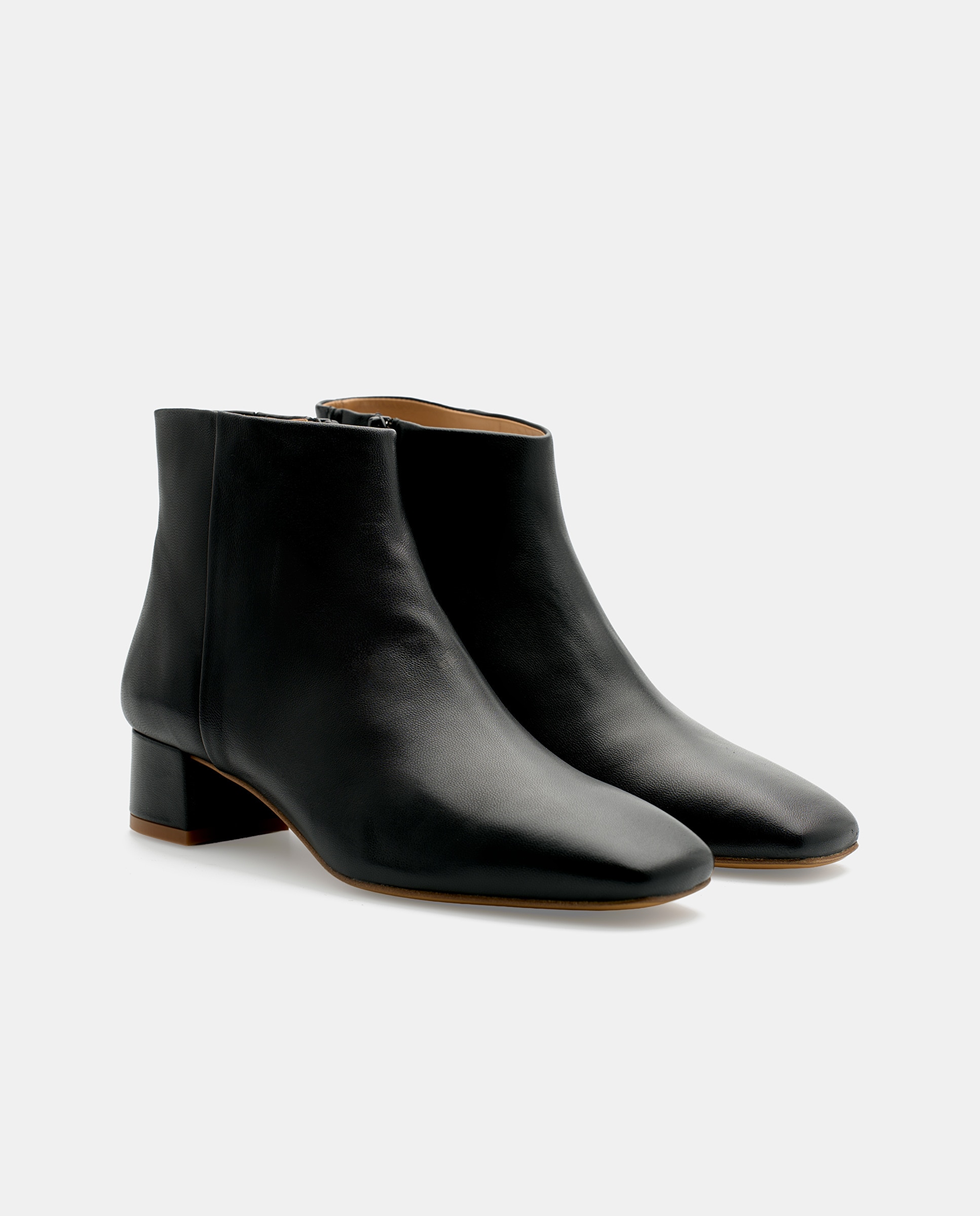 Botines goya de mujer de piel de cordero - Lottusse - Negro Negro-4