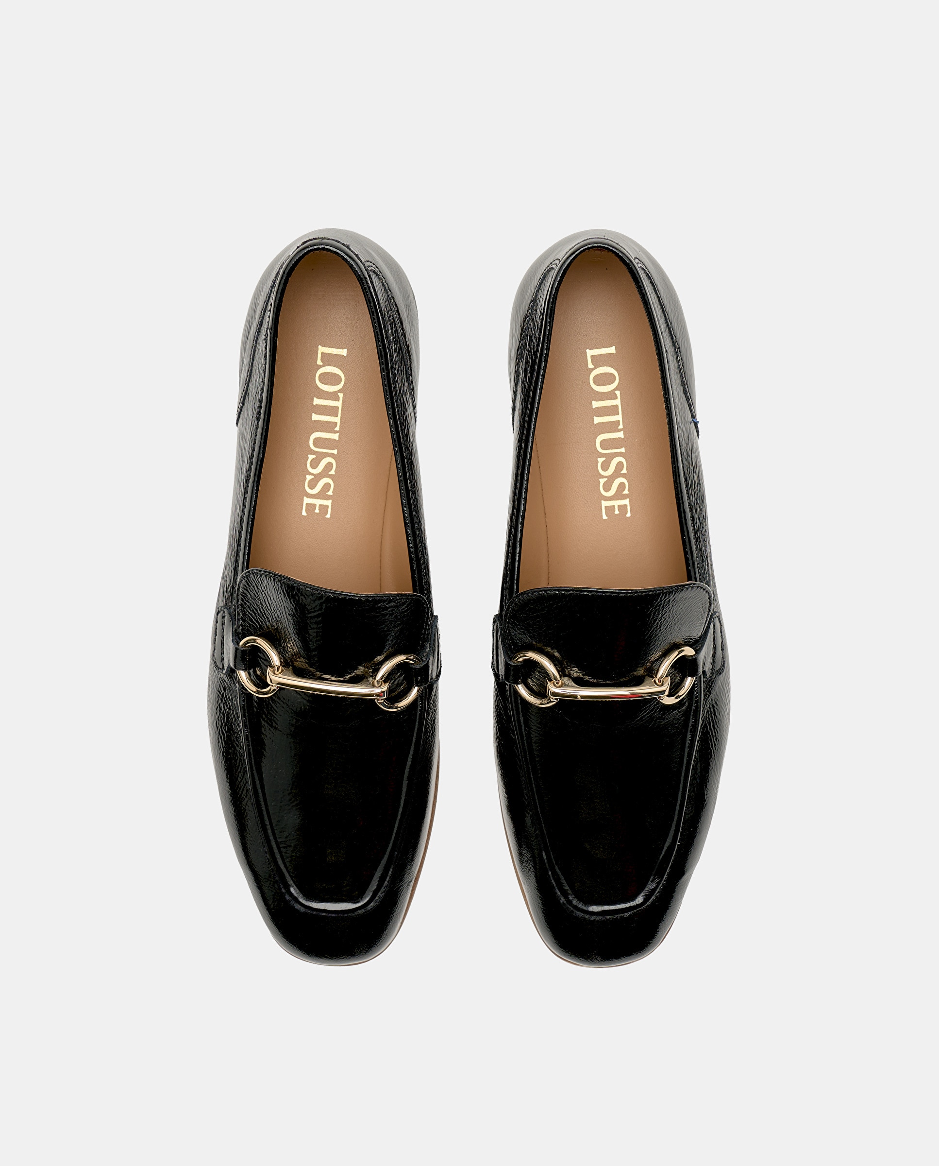 Mocasines Goya de mujer de piel de cordero - Lottusse - Negro Negro-6