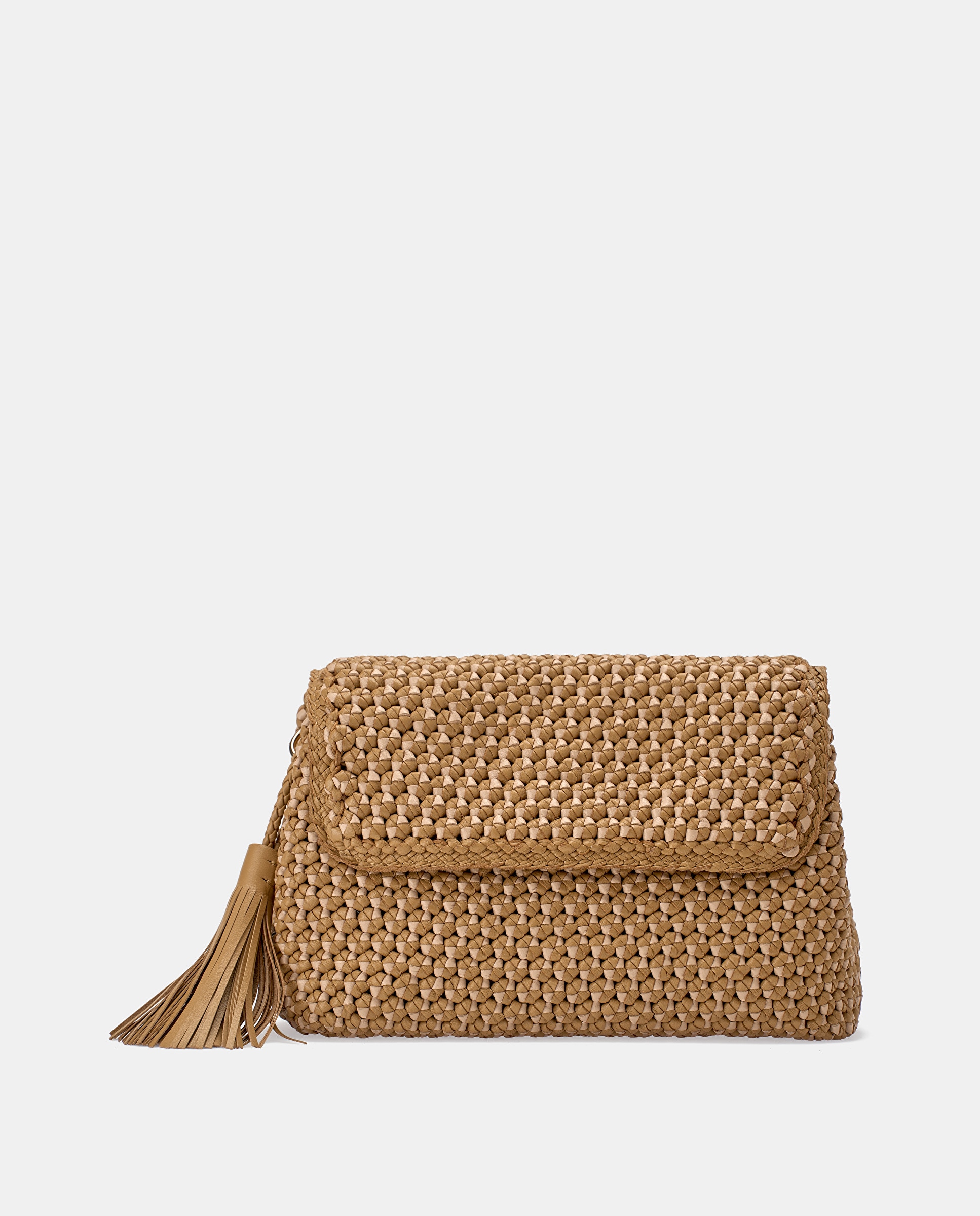 Bolso de mano de mujer noodbag de piel de cordero - Lottusse - Camel Camel-1