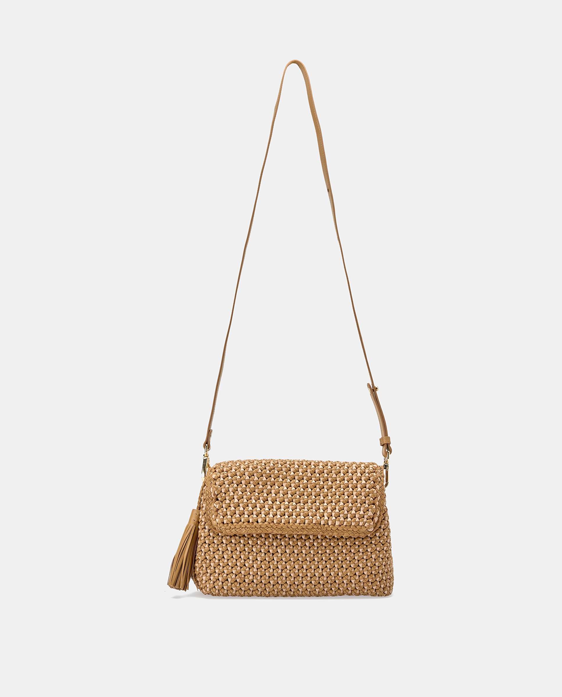 Bolso de mano de mujer noodbag de piel de cordero - Lottusse - Camel Camel-2