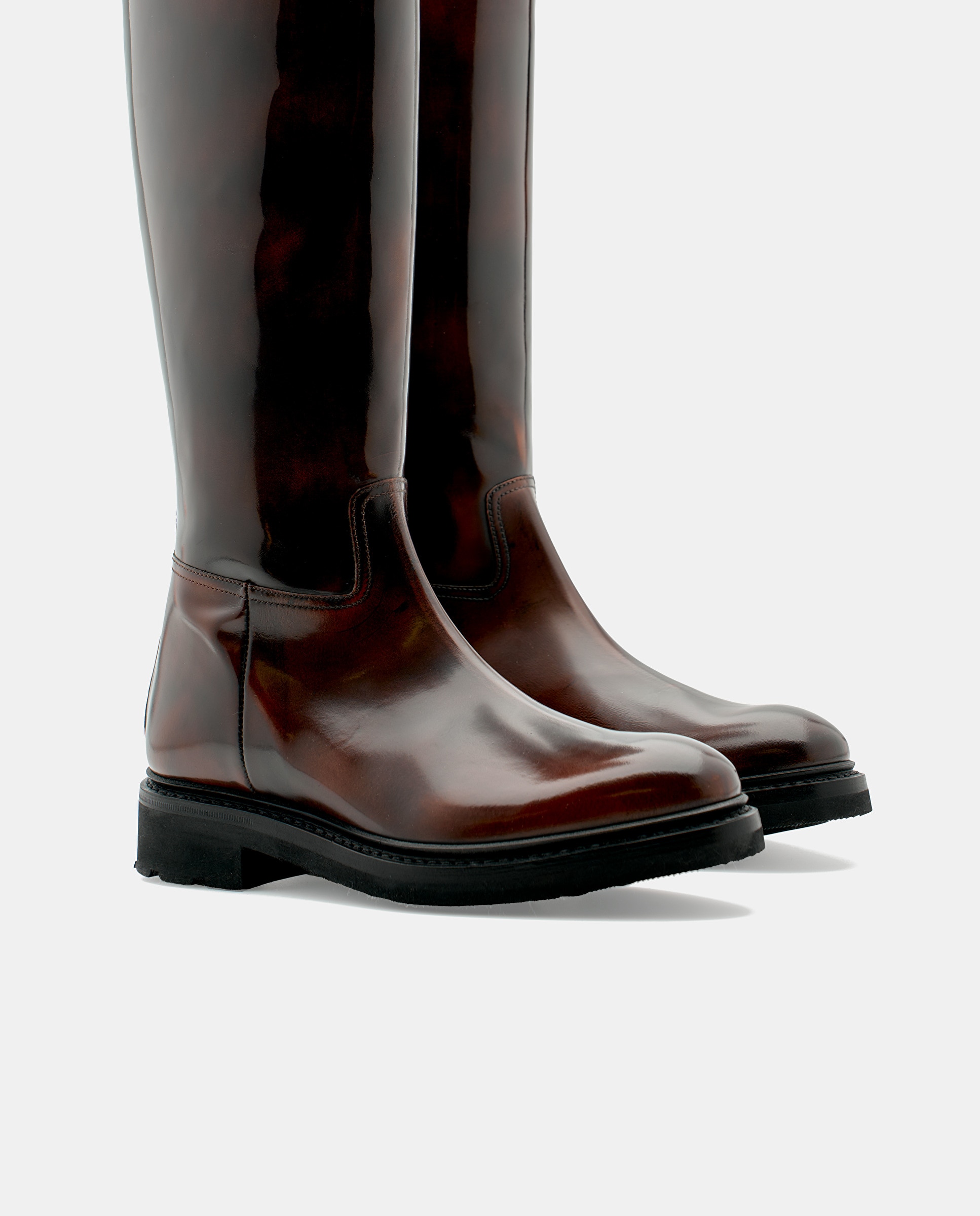 Botas walton de mujer de piel de vacuno - Lottusse - Marrón Marrón-3