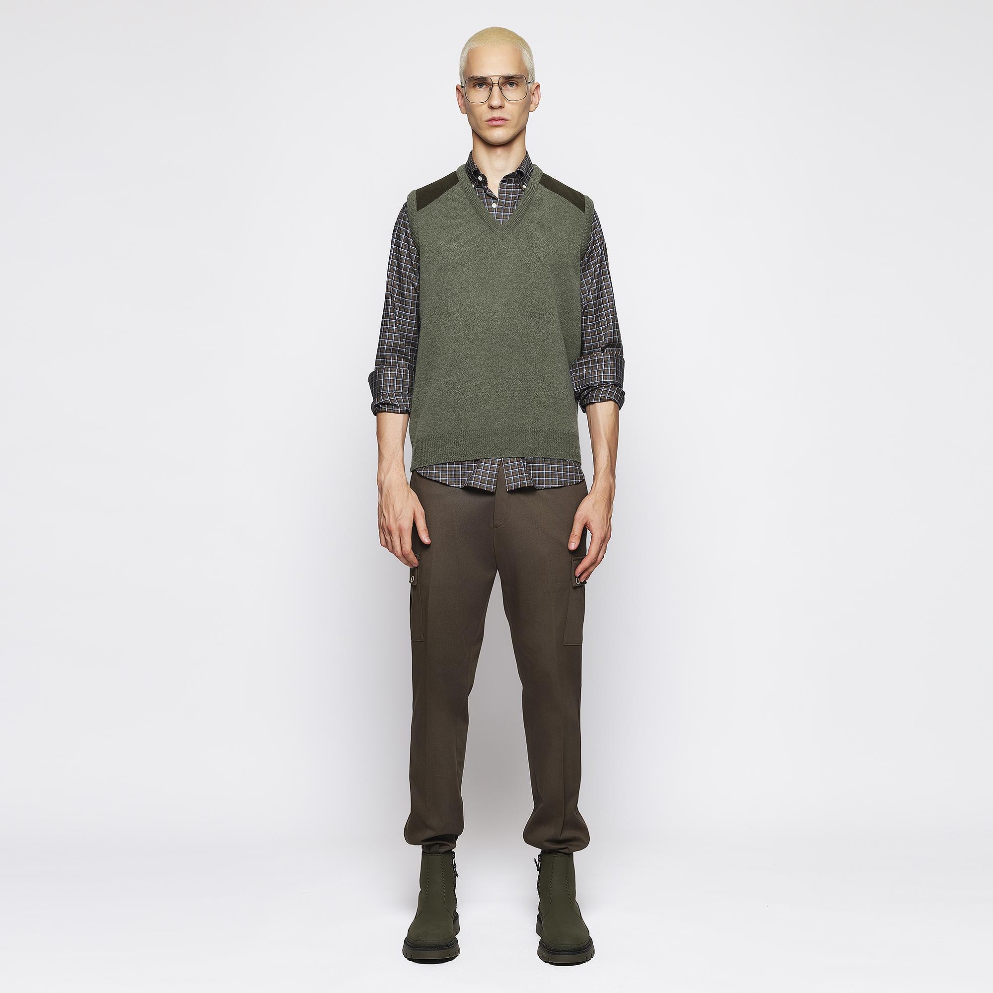 Camisa de Caça Casual Mirto Verde-militar-3