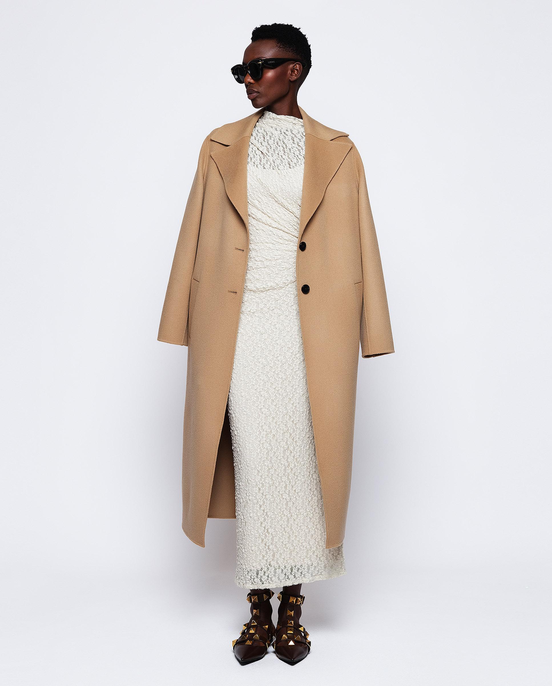 Abrigo de mujer de lana y cashmere en - Mirto - Camel Camel-4