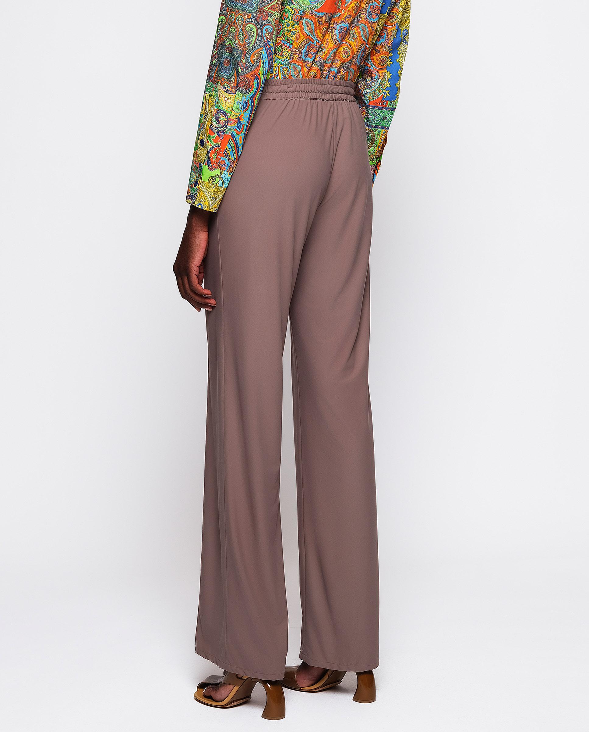 Pantalón ancho de mujer stretch en tejido técnico - Mirto - Gris Gris-2