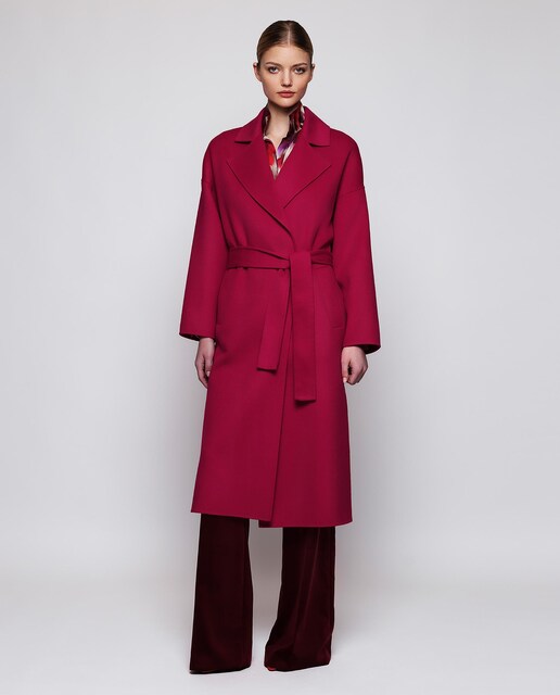 Imagen 0 de Abrigo de mujer cruzado doble faz lana y cashmere