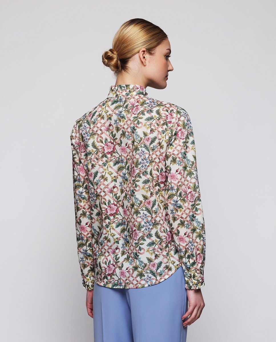 Camisa mujer estampado floral de algodón · Mirto · El Corte Inglés