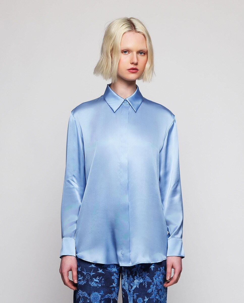 Blusa de mujer lisa de seda · Mirto · El Corte Inglés