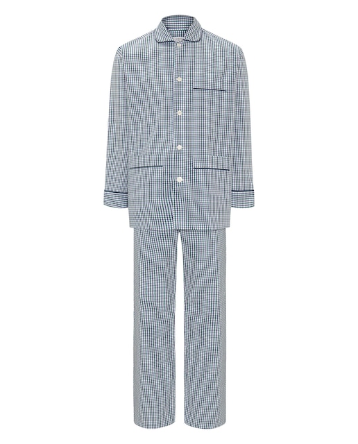 Imagen 0 de Pijama completo de hombre largo de algodón