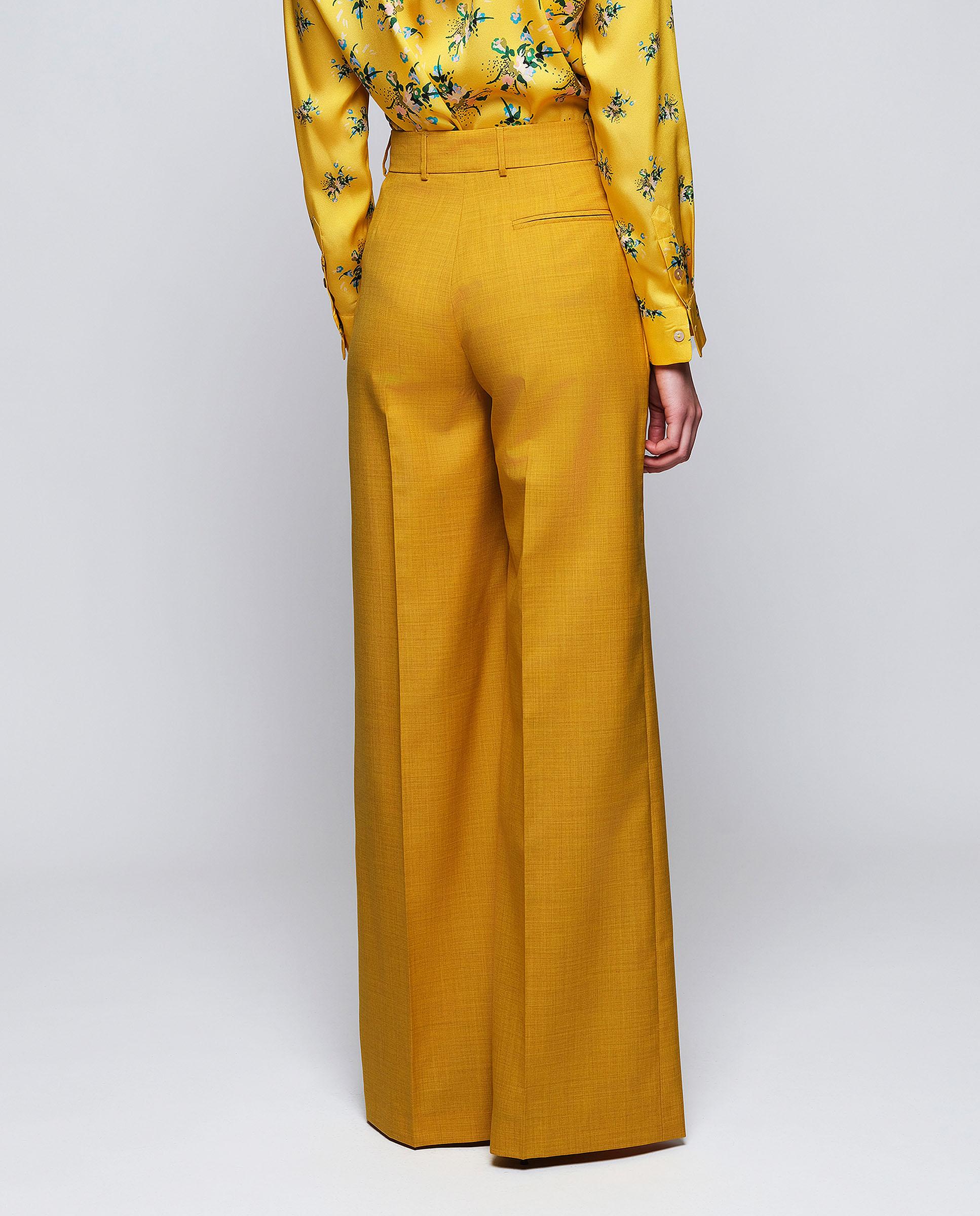 Pantalón de vestir de mujer de lana - Mirto - Amarillo Amarillo-2