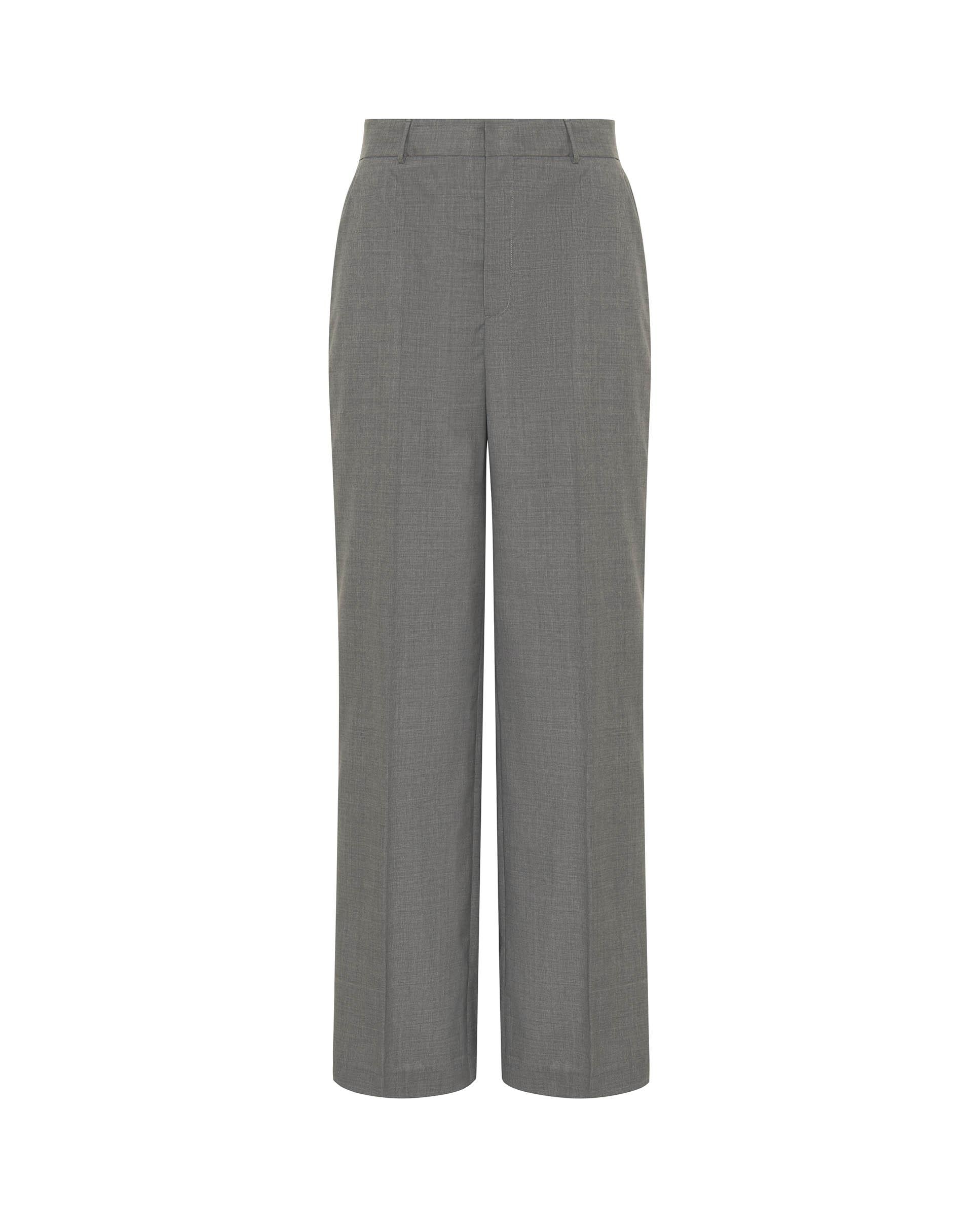 Pantalón de vestir de mujer de lana - Mirto - Gris Gris-4