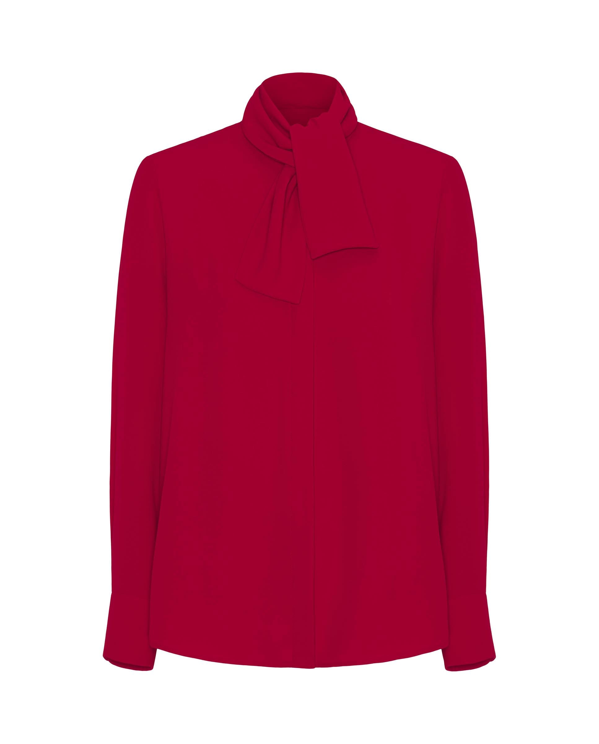 Blusa con lazada - Mirto - Rojo Rojo-4