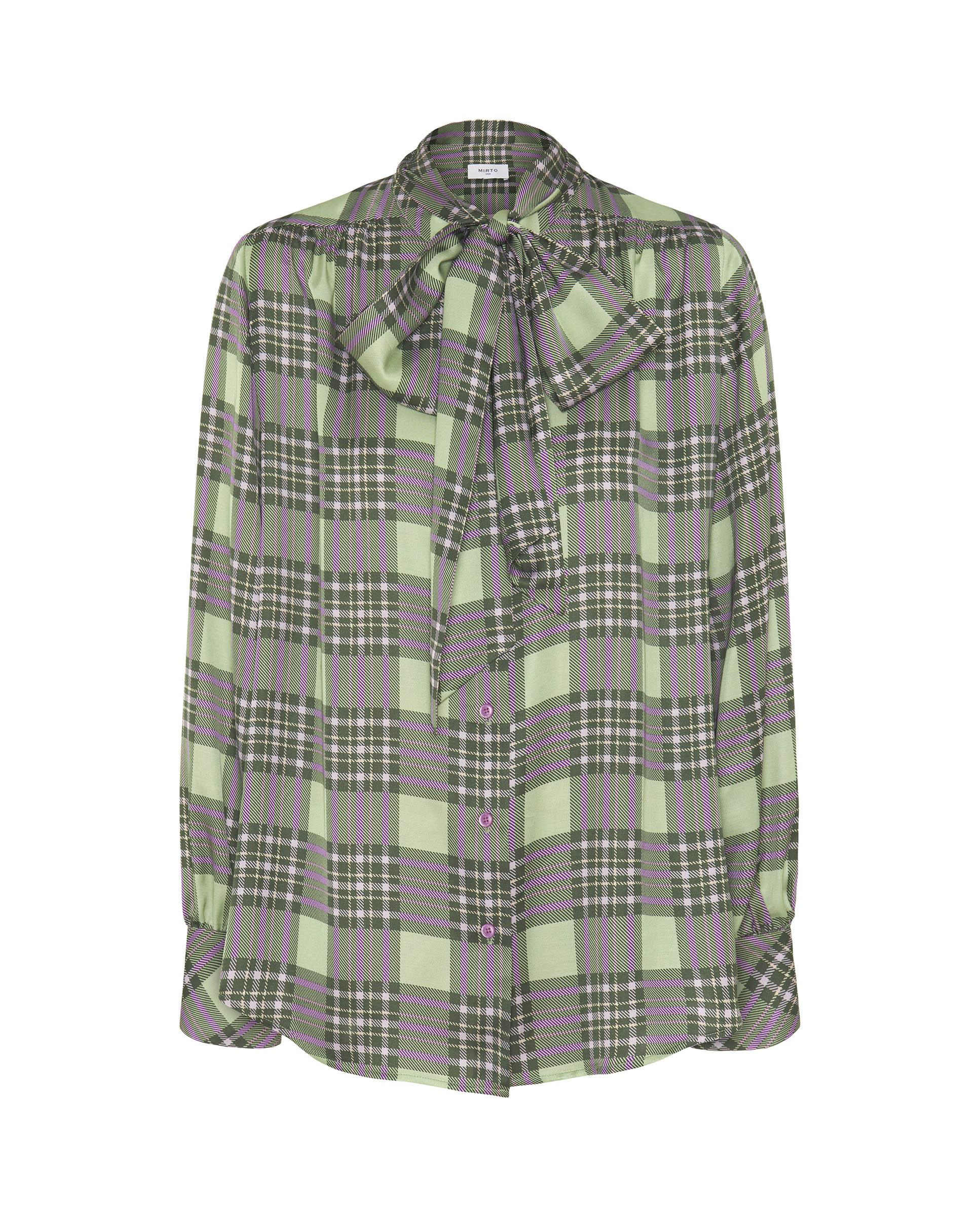 Blusa estampado paisley con lazada - Mirto - Verde Verde-4