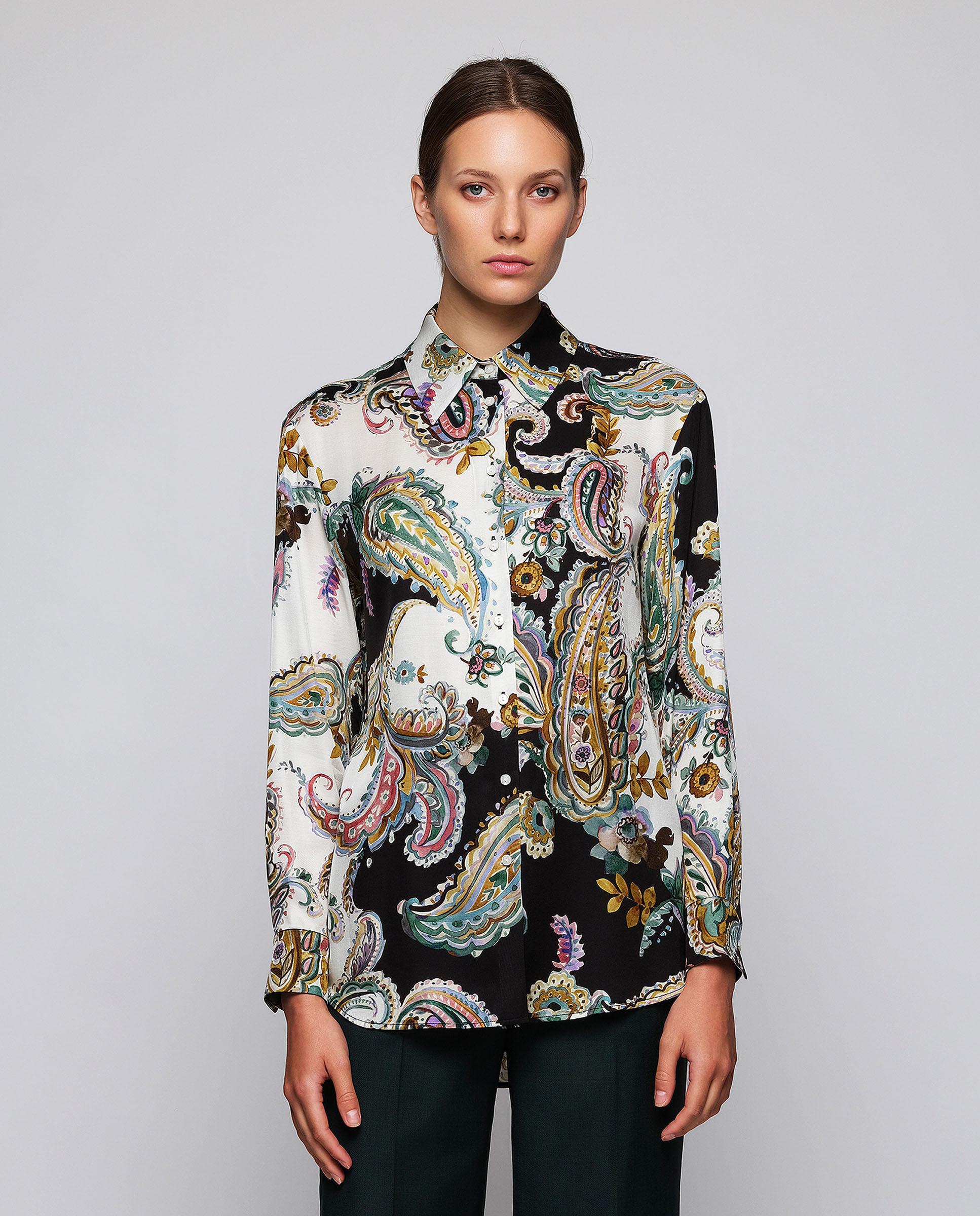Imagen 0 de Blusa de mujer estampado paisley Multicolor