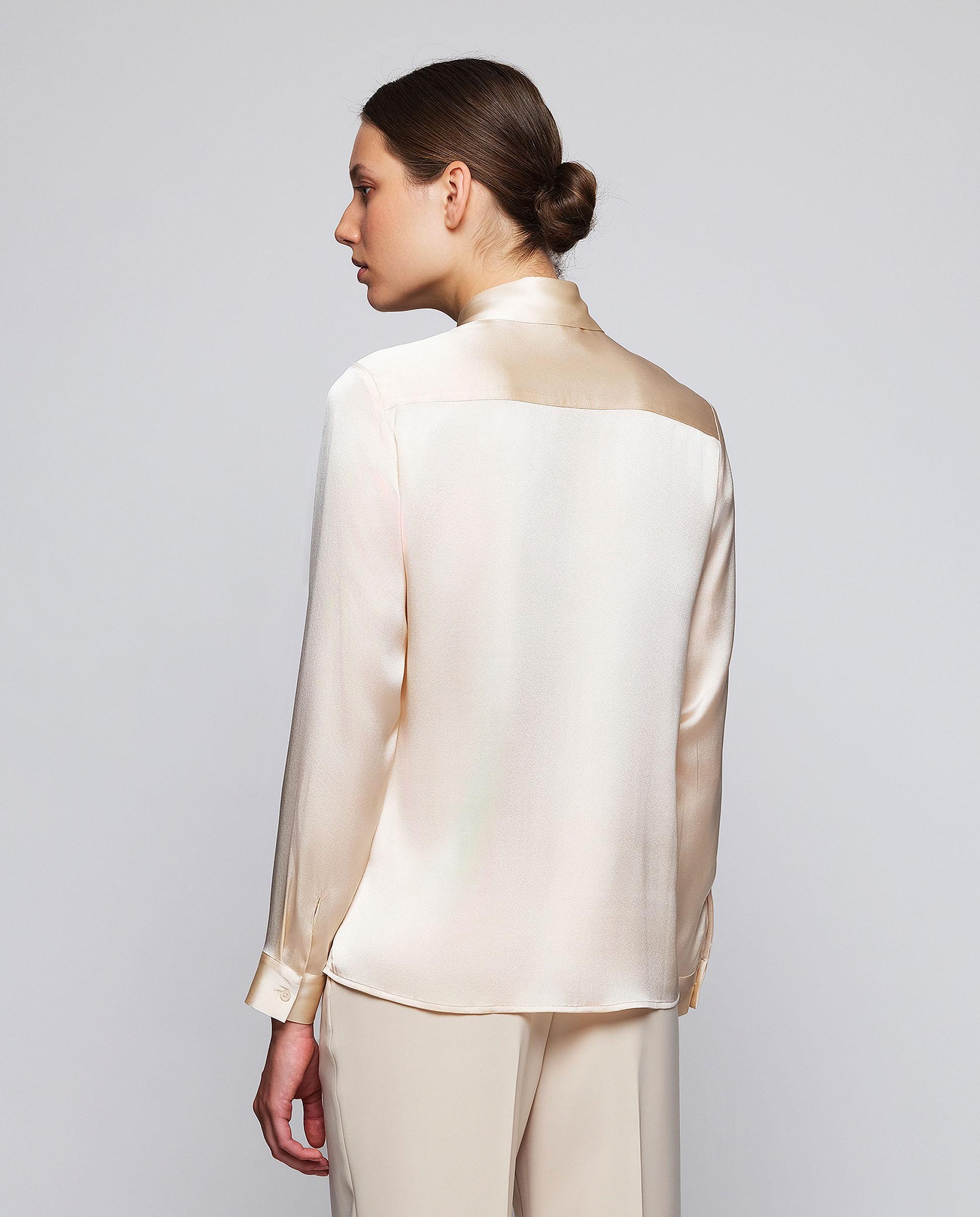 Blusa de seda elástica - Mirto - Natural Natural-2
