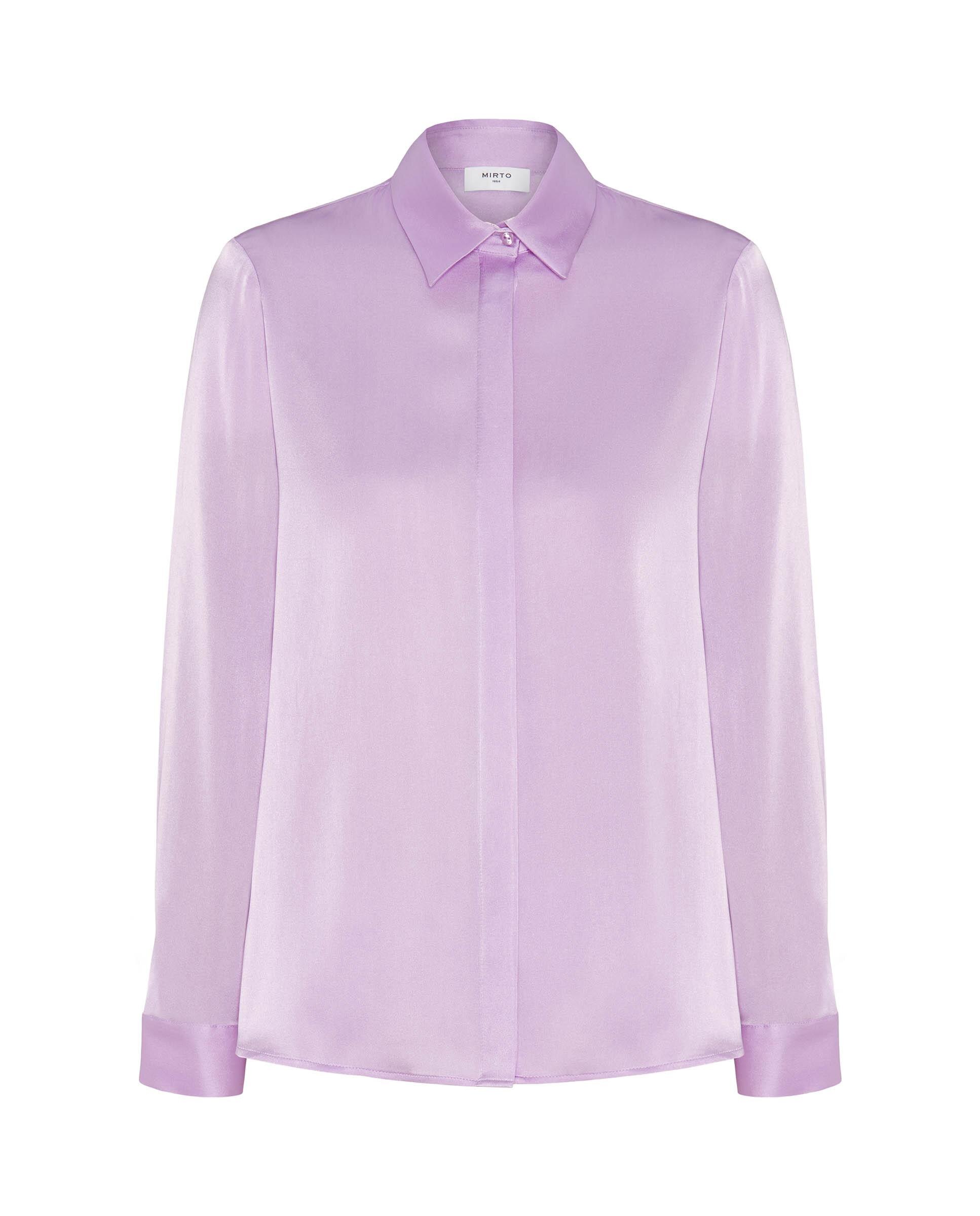 Blusa de seda elástica - Mirto - Rosa Rosa-4