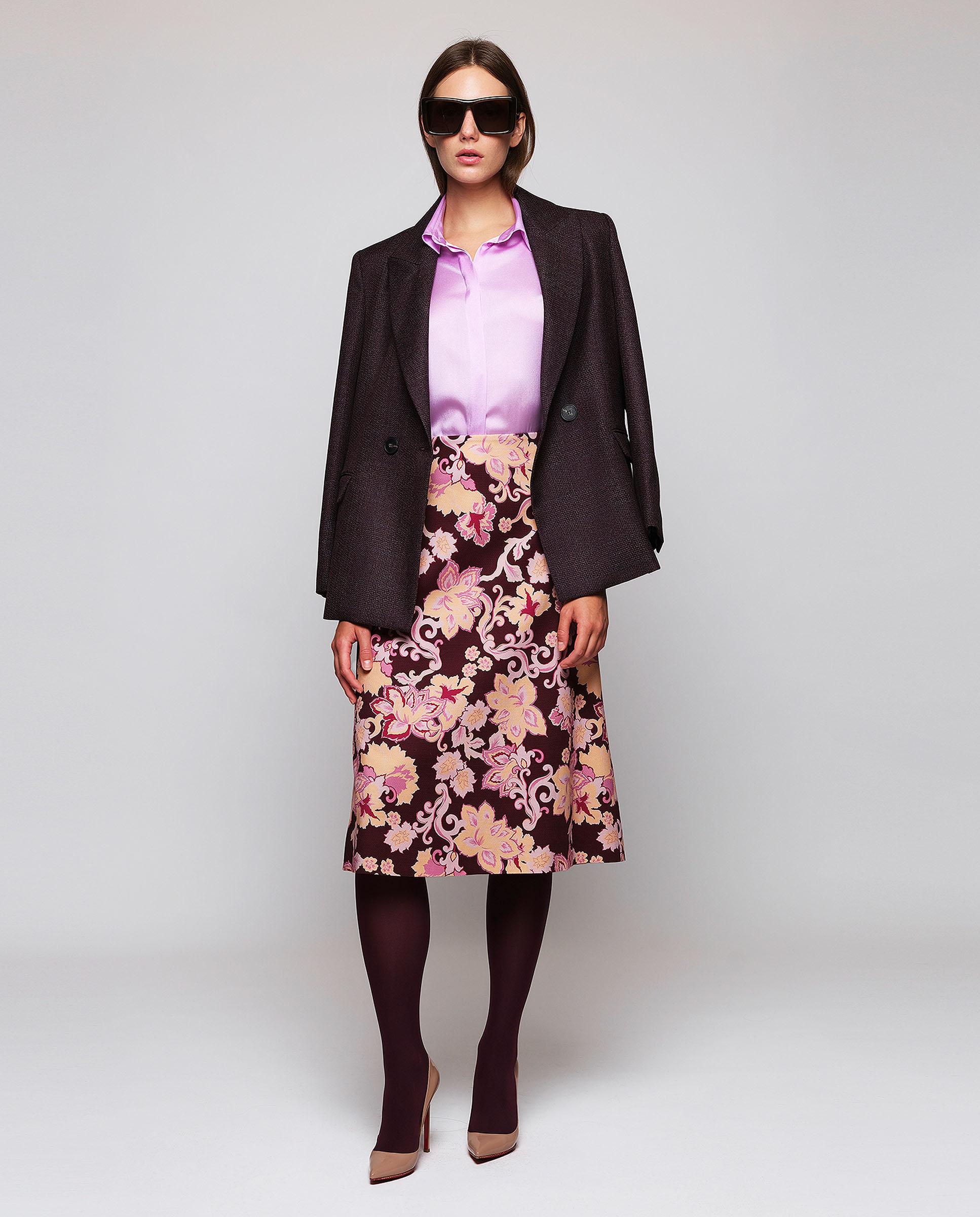 Blusa de seda elástica - Mirto - Rosa Rosa-3