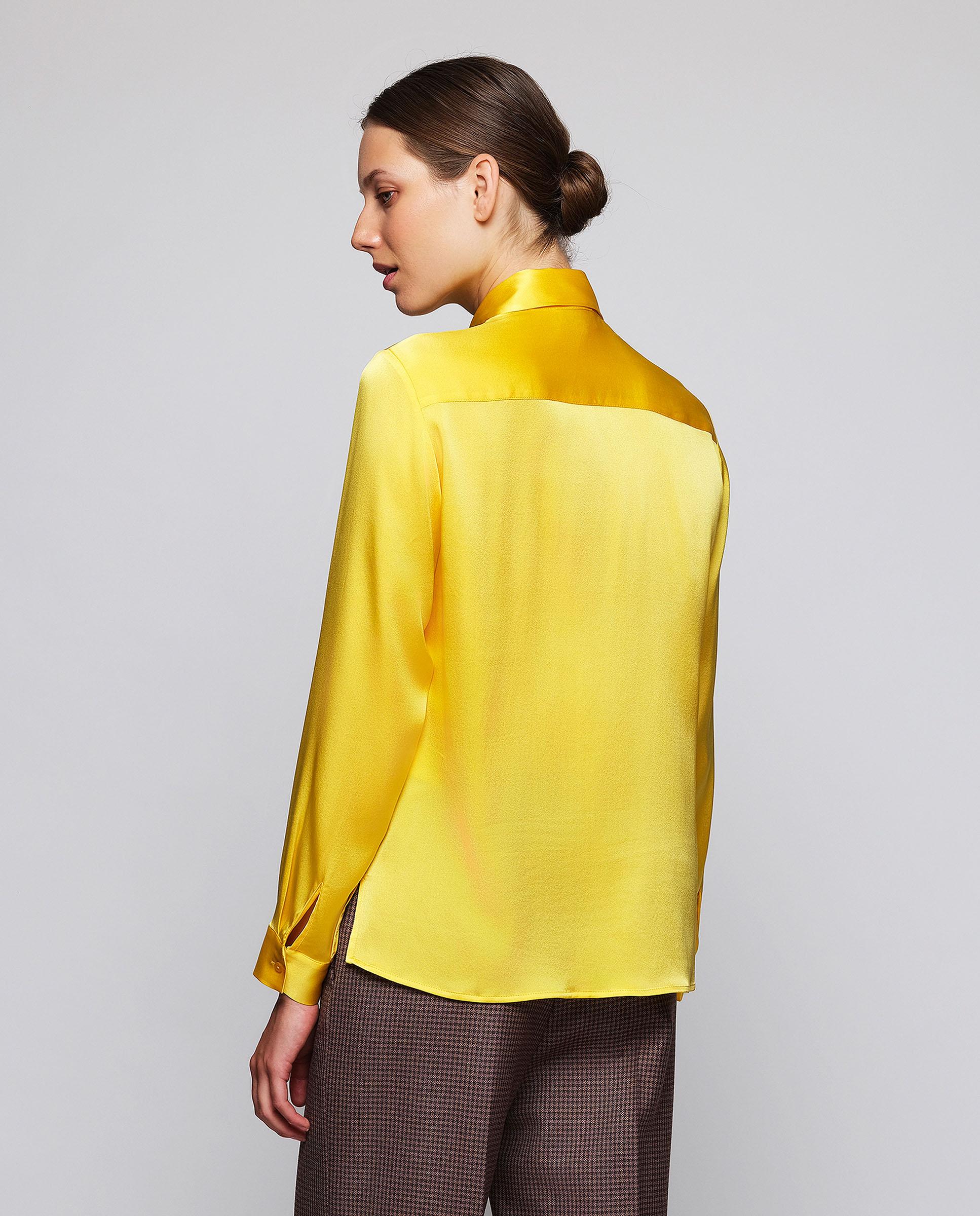 Blusa de seda elástica - Mirto - Amarillo Amarillo-2