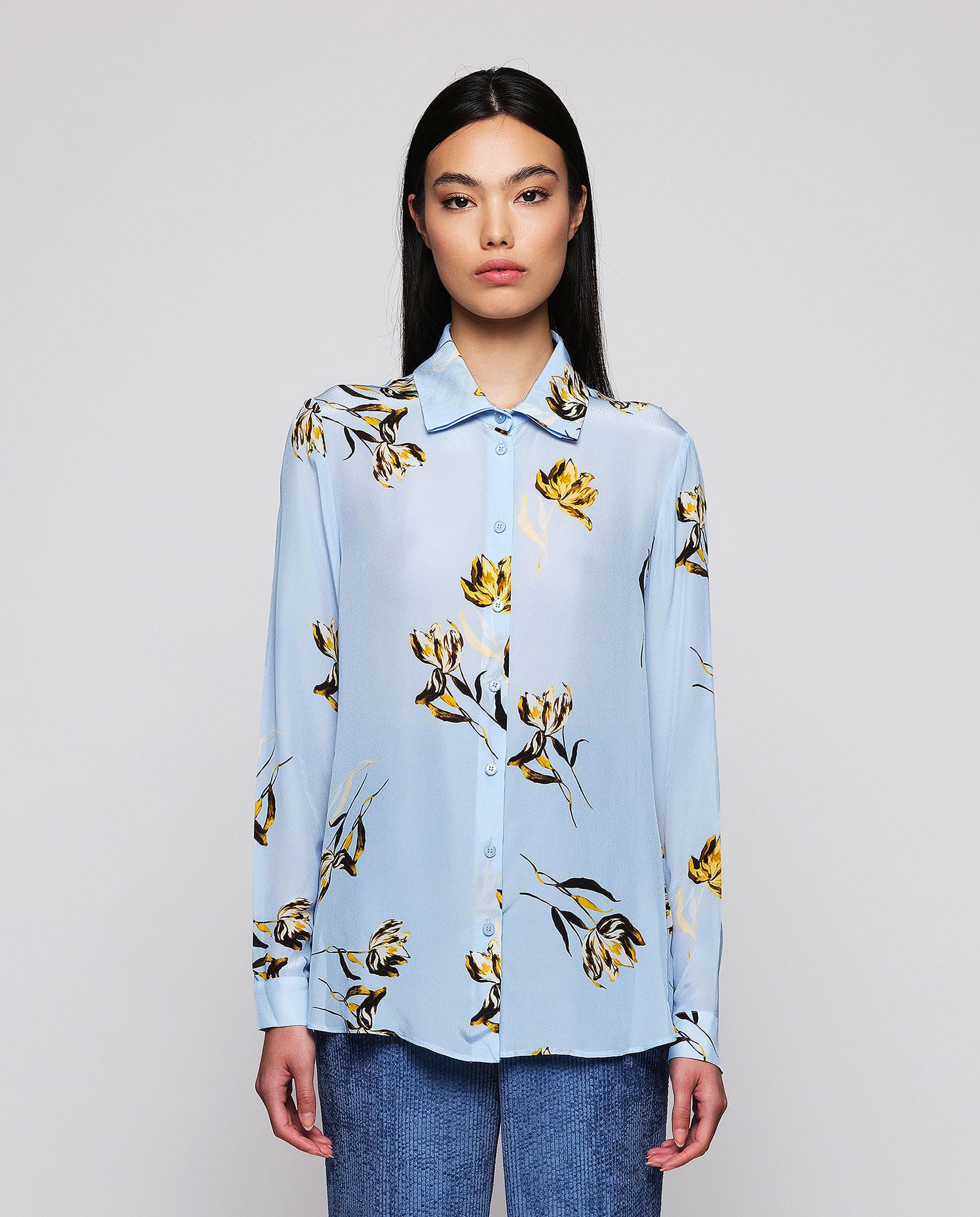 Blusa estampado floral - Mirto - Azul Azul-1