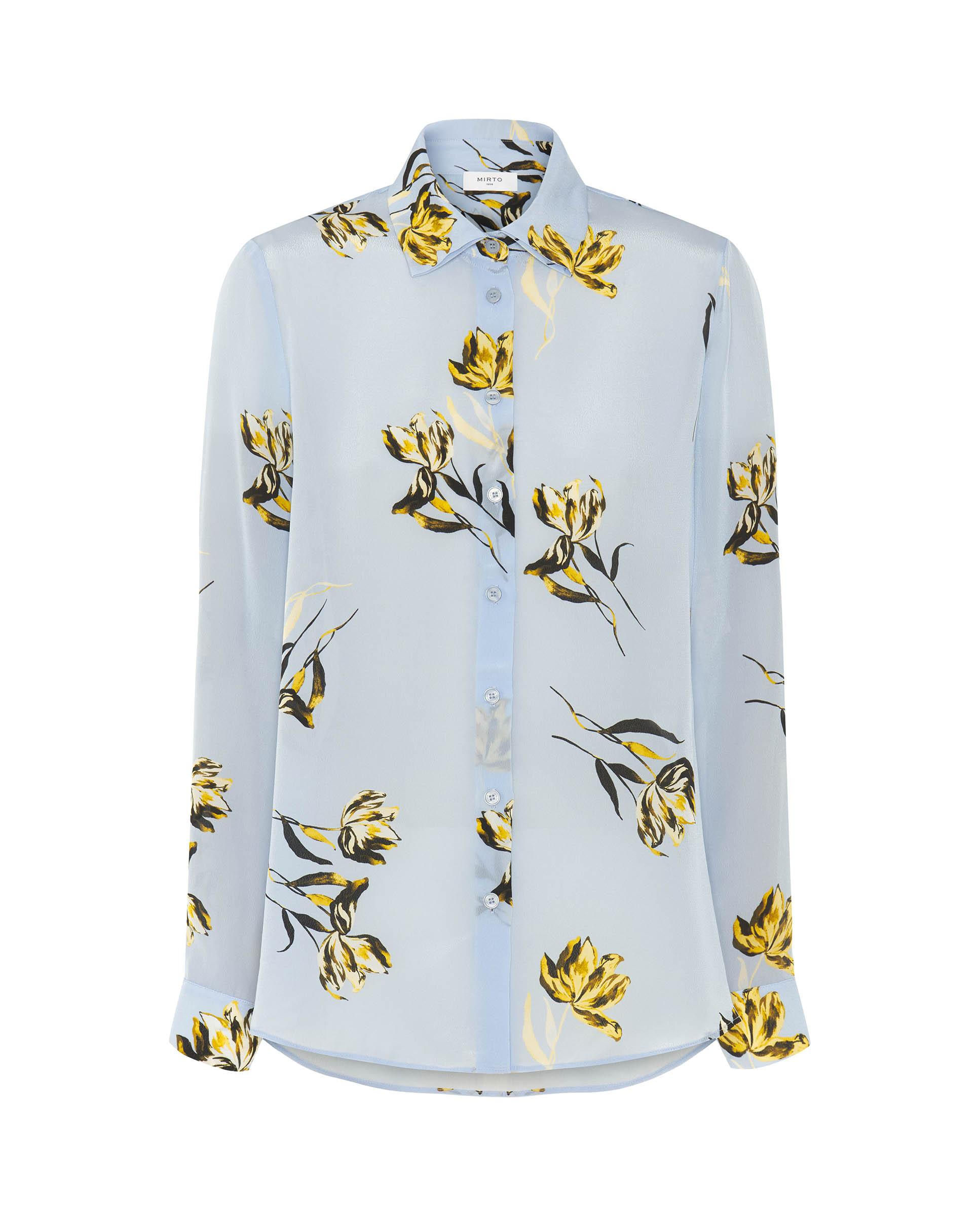 Blusa estampado floral - Mirto - Azul Azul-4