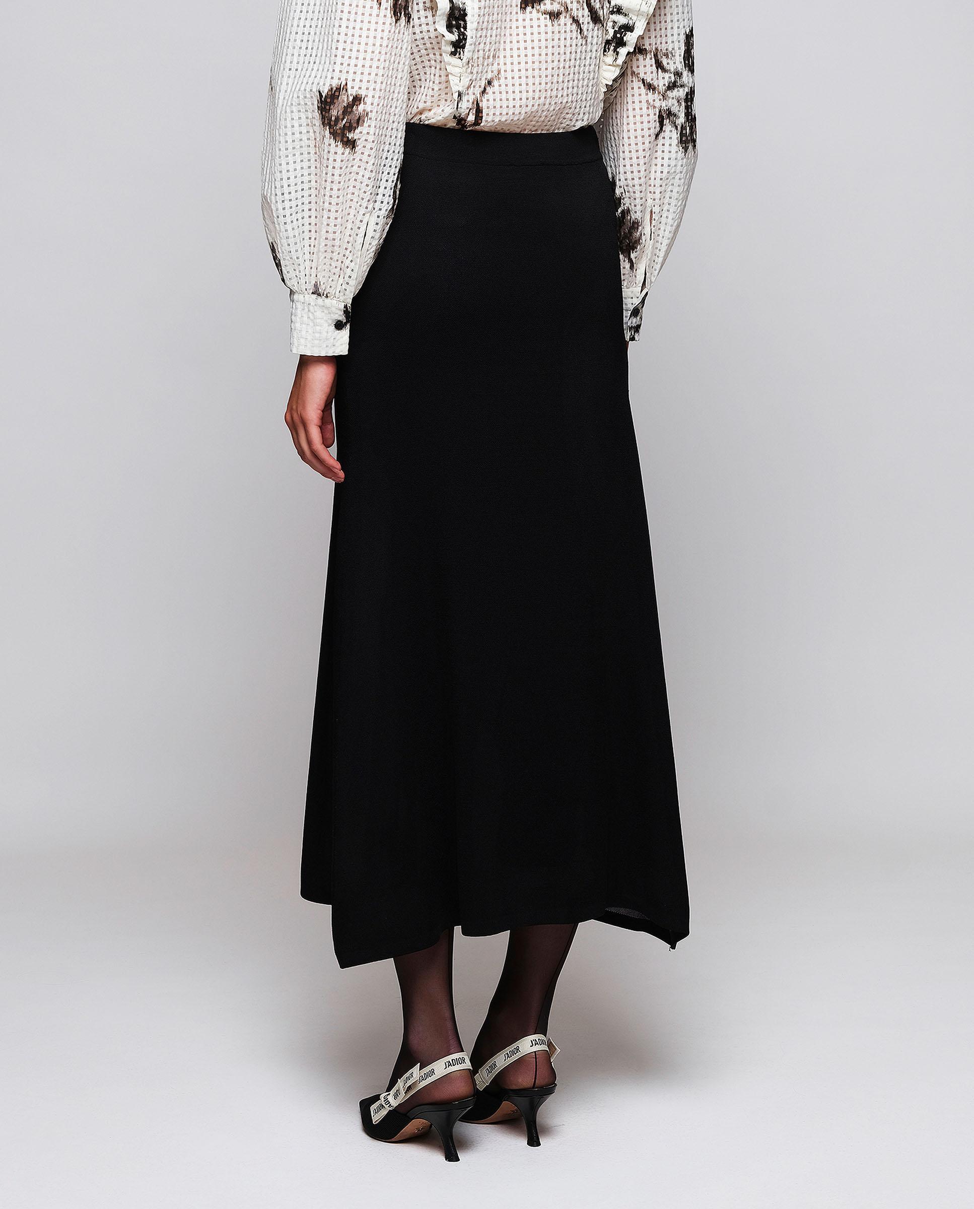 Falda de punto jacquard - Mirto - Negro Negro-2
