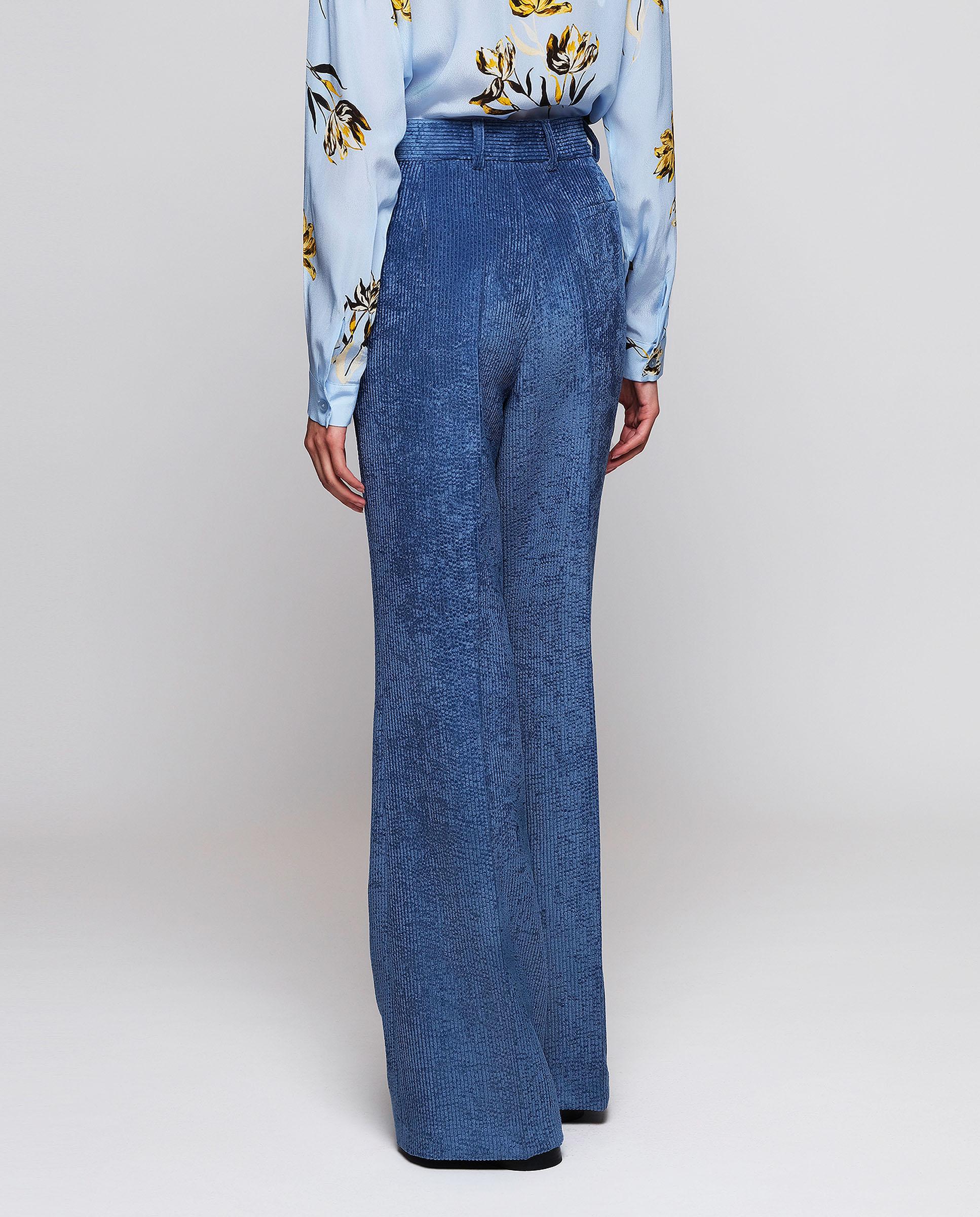 Pantalón de pana mujer - Mirto - Azul Azul-2