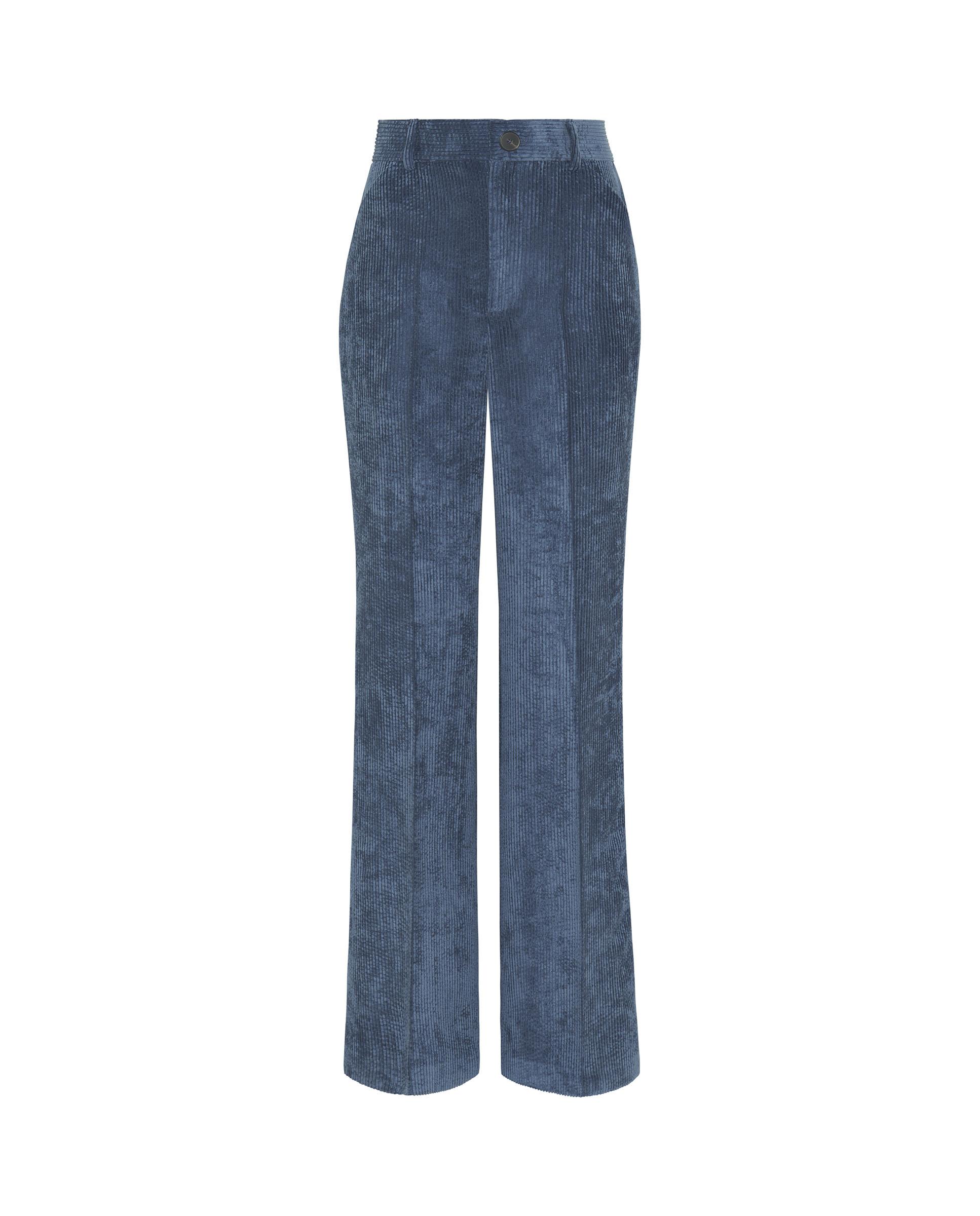 Pantalón de pana mujer - Mirto - Azul Azul-4