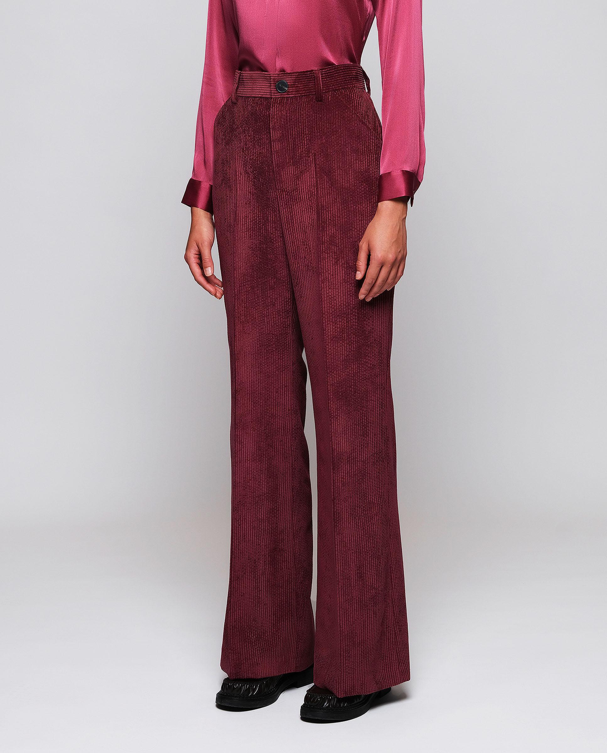 Pantalón de pana mujer - Mirto - Granate Granate-1