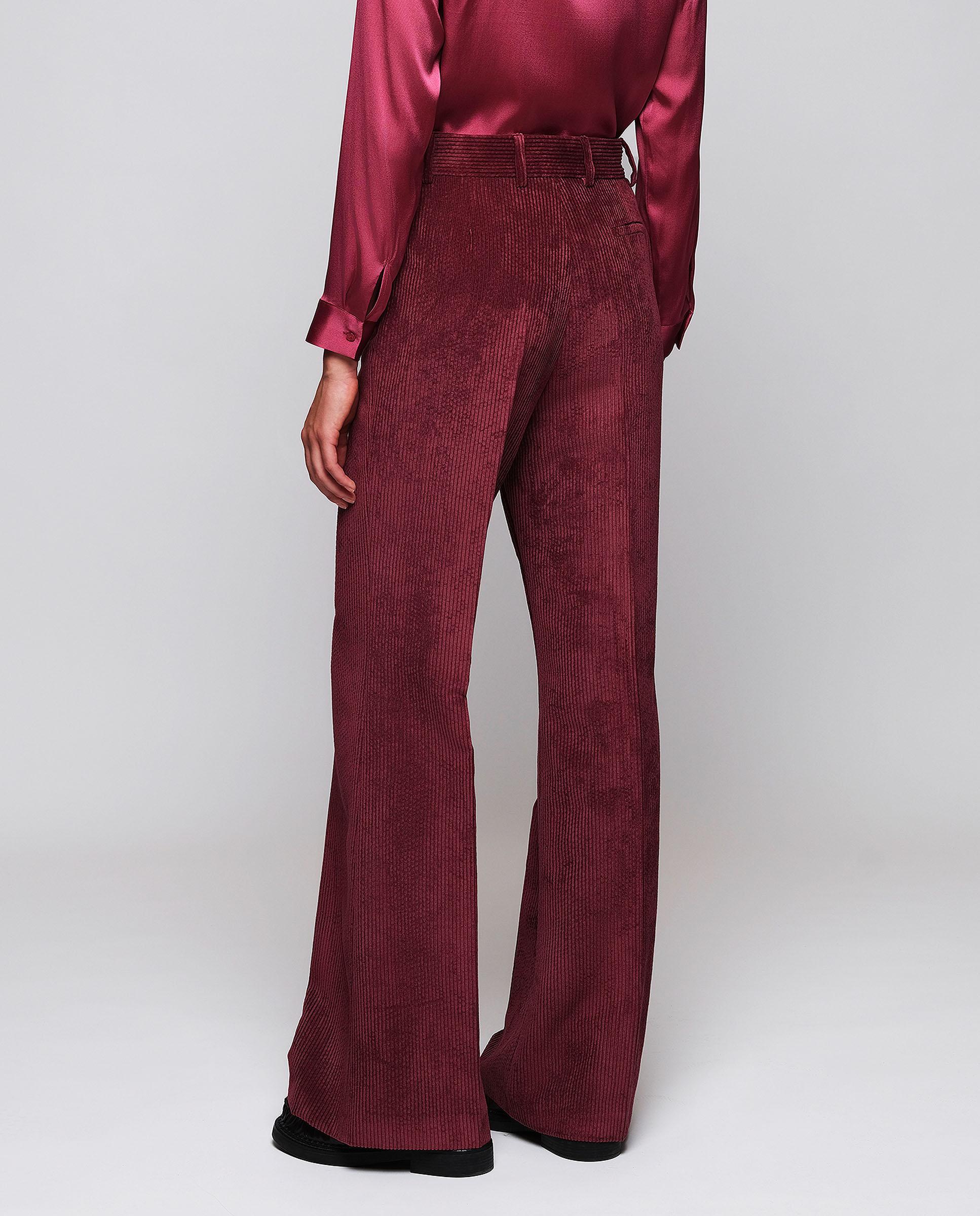 Pantalón de pana mujer - Mirto - Granate Granate-2