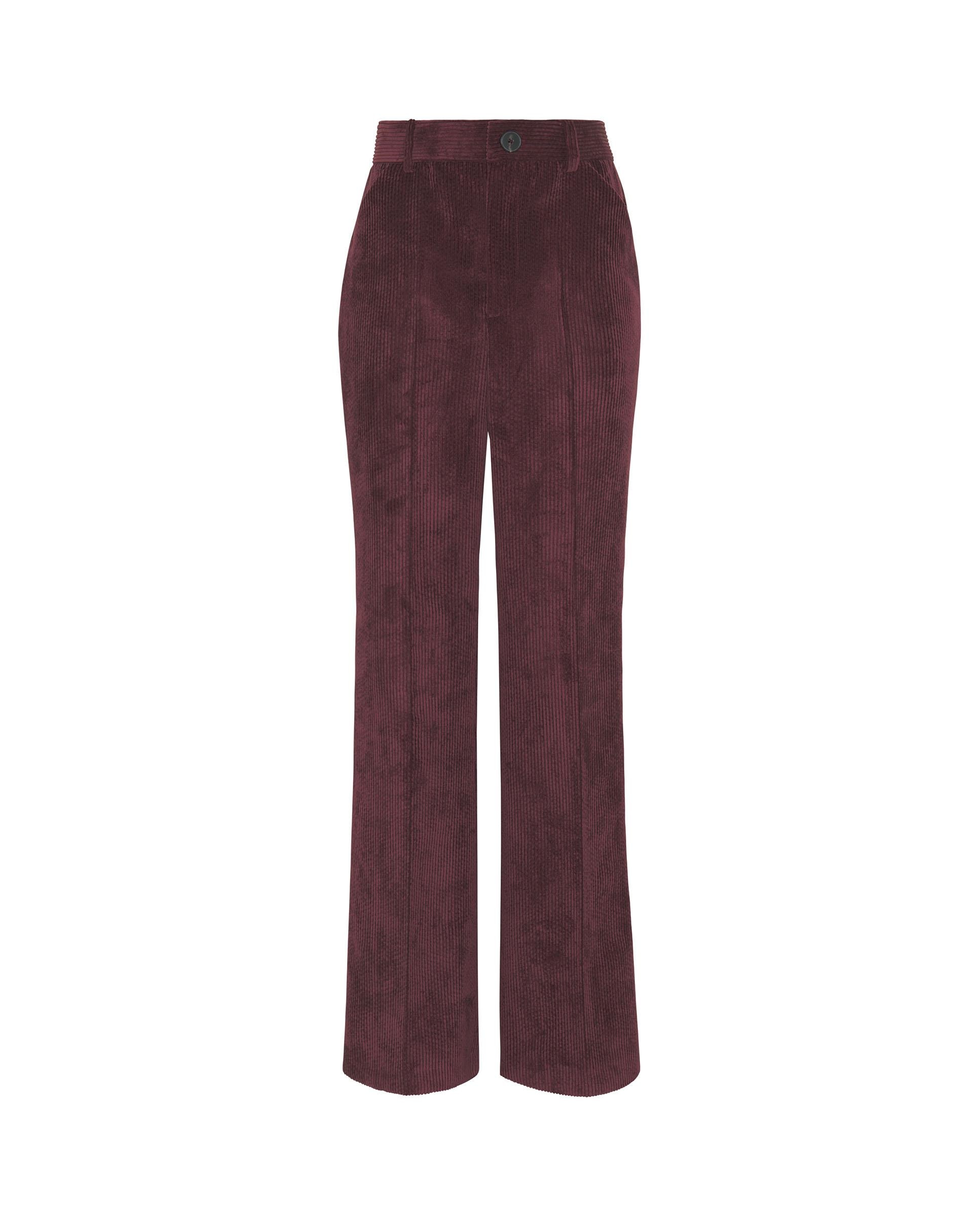 Pantalón de pana mujer - Mirto - Granate Granate-4