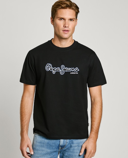 Imagen 0 de Camiseta de hombre manga corta con logo estampado