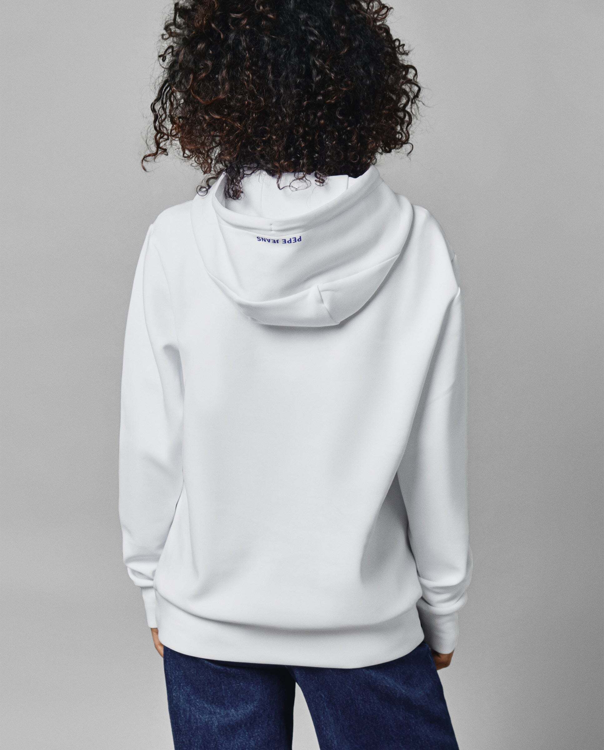 Sudadera unisex con capucha - Pepe Jeans - Blanco Blanco-7