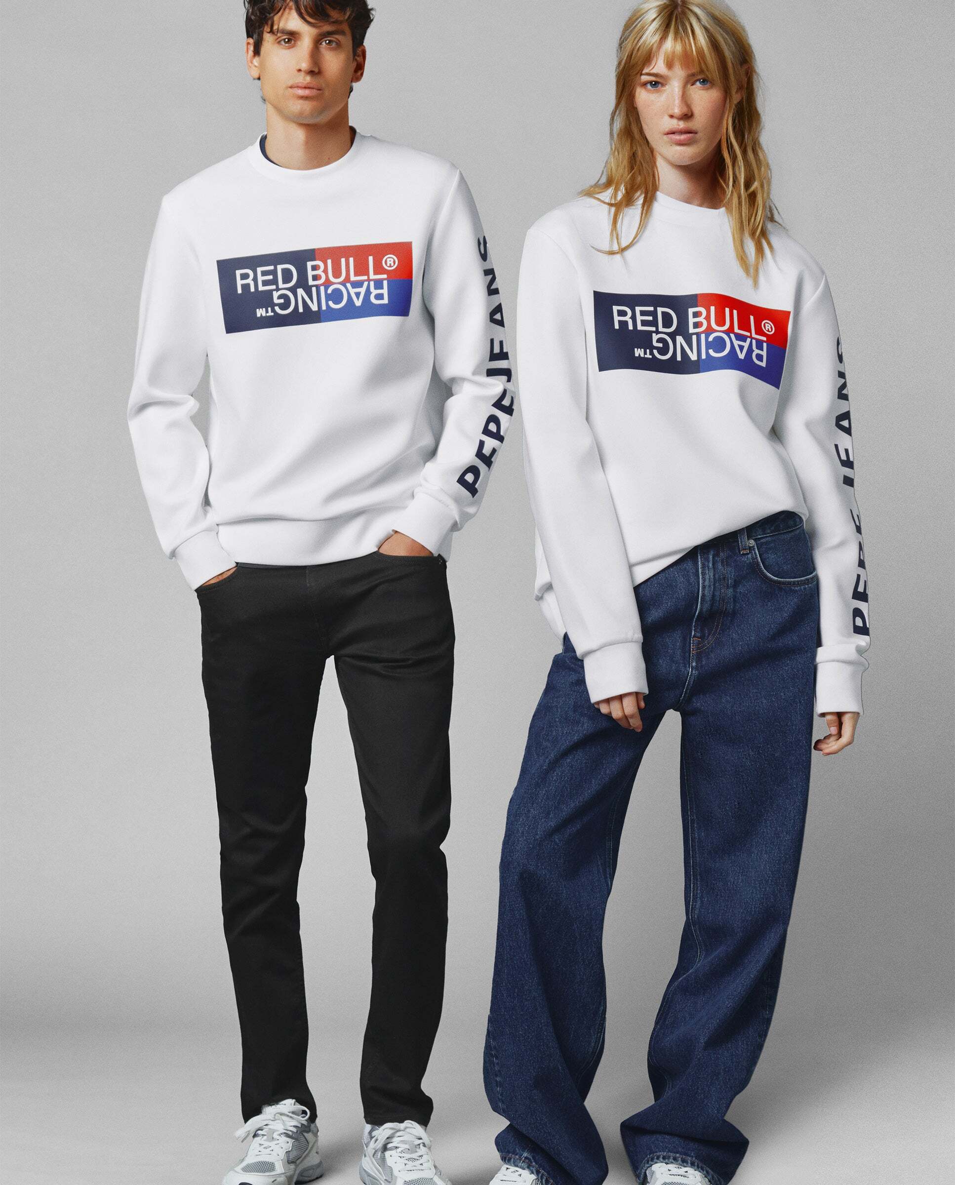 Sudadera unisex cuello redondo - Pepe Jeans - Blanco Blanco-3