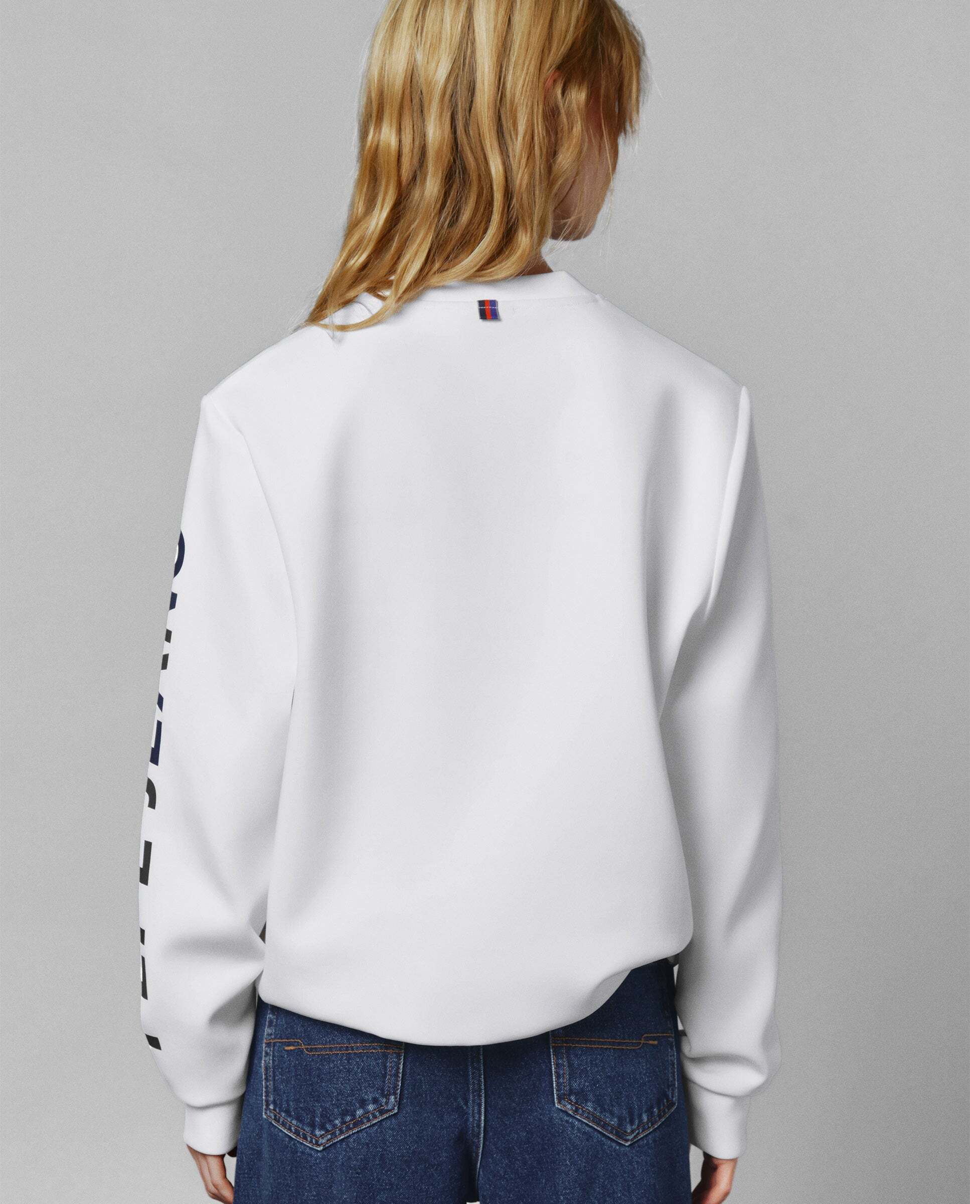 Sudadera unisex cuello redondo - Pepe Jeans - Blanco Blanco-9