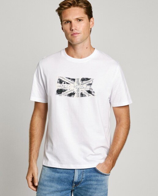 Camiseta de hombre manga corta bandera Union Jack
