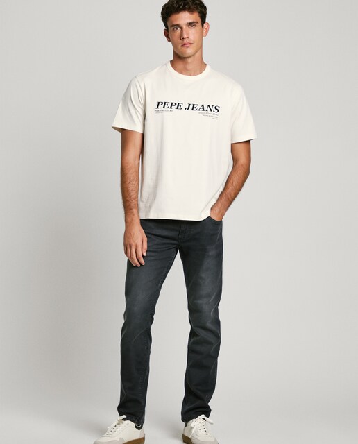 Imagen 0 de Vaquero de hombre Track fit slim en tejido elástico