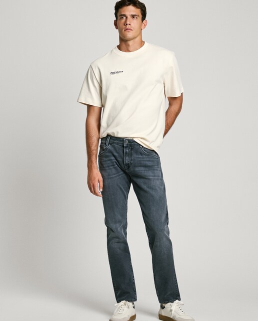 Imagen 0 de Vaquero de hombre Spike fit taper con efecto desgastado