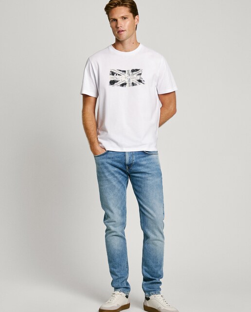 Imagen 0 de Vaquero de hombre Stanley fit taper con efecto desgastado