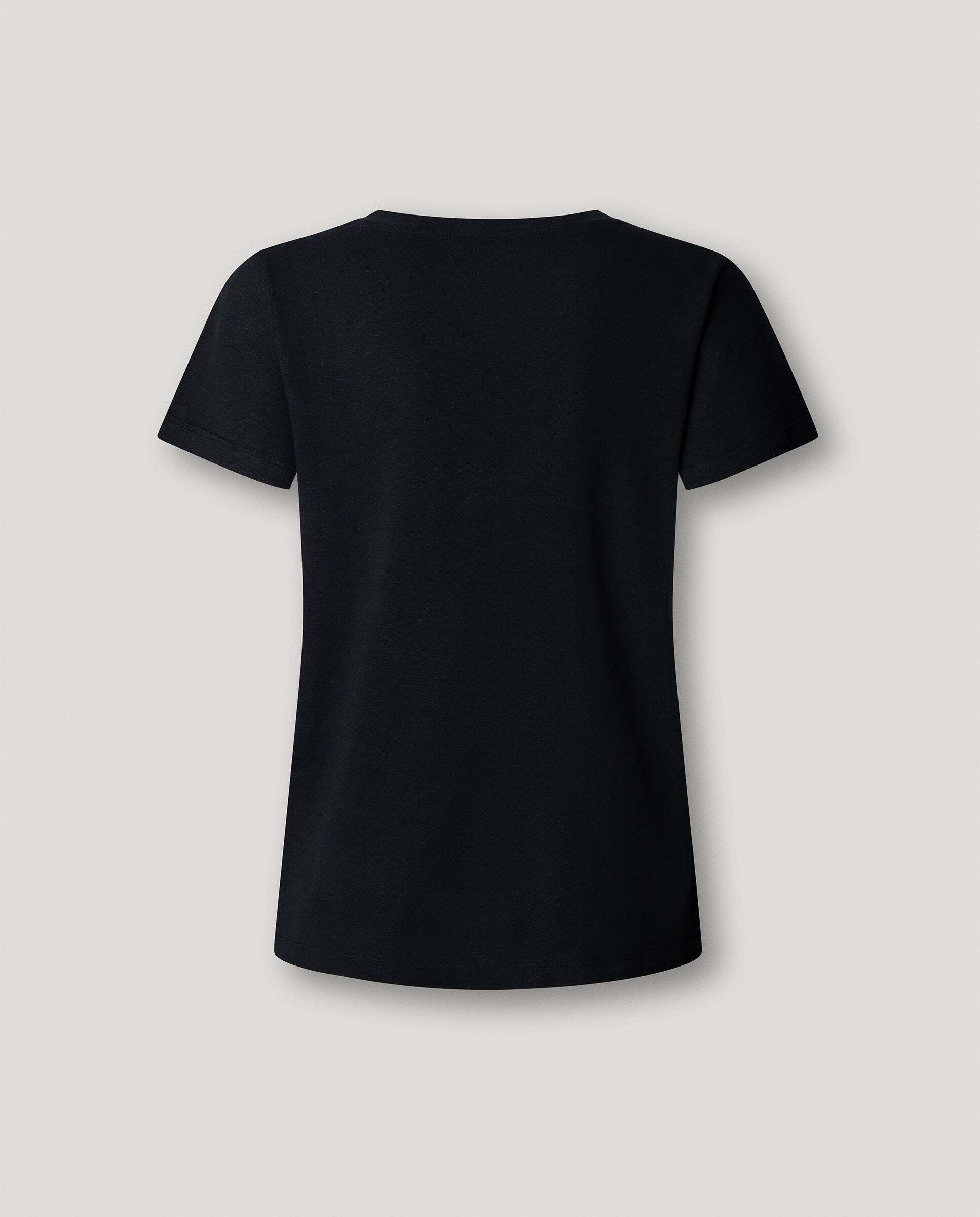 Camiseta de lino cuello pico - Pepe Jeans - Negro Negro-9