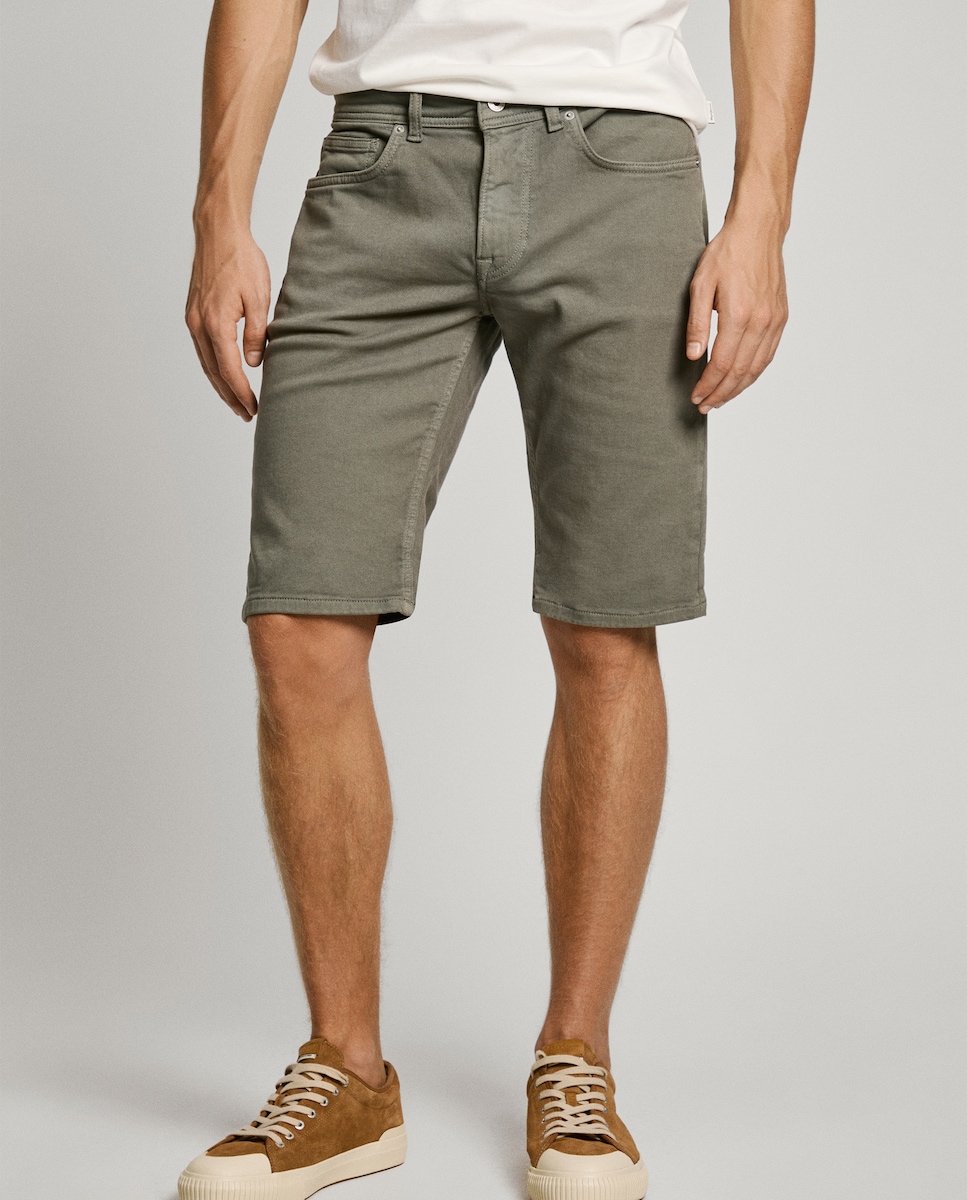 Slim Fit Bermudas Vaqueras Cargo Hombre Bermuda Vaquera Pantaln