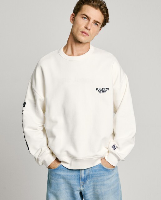 Imagen 0 de Sudadera de hombre cuello redondo con logo estampado