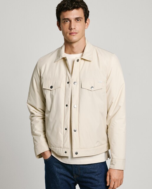 Imagen 0 de Chaqueta acolchada de hombre con cuello camisero
