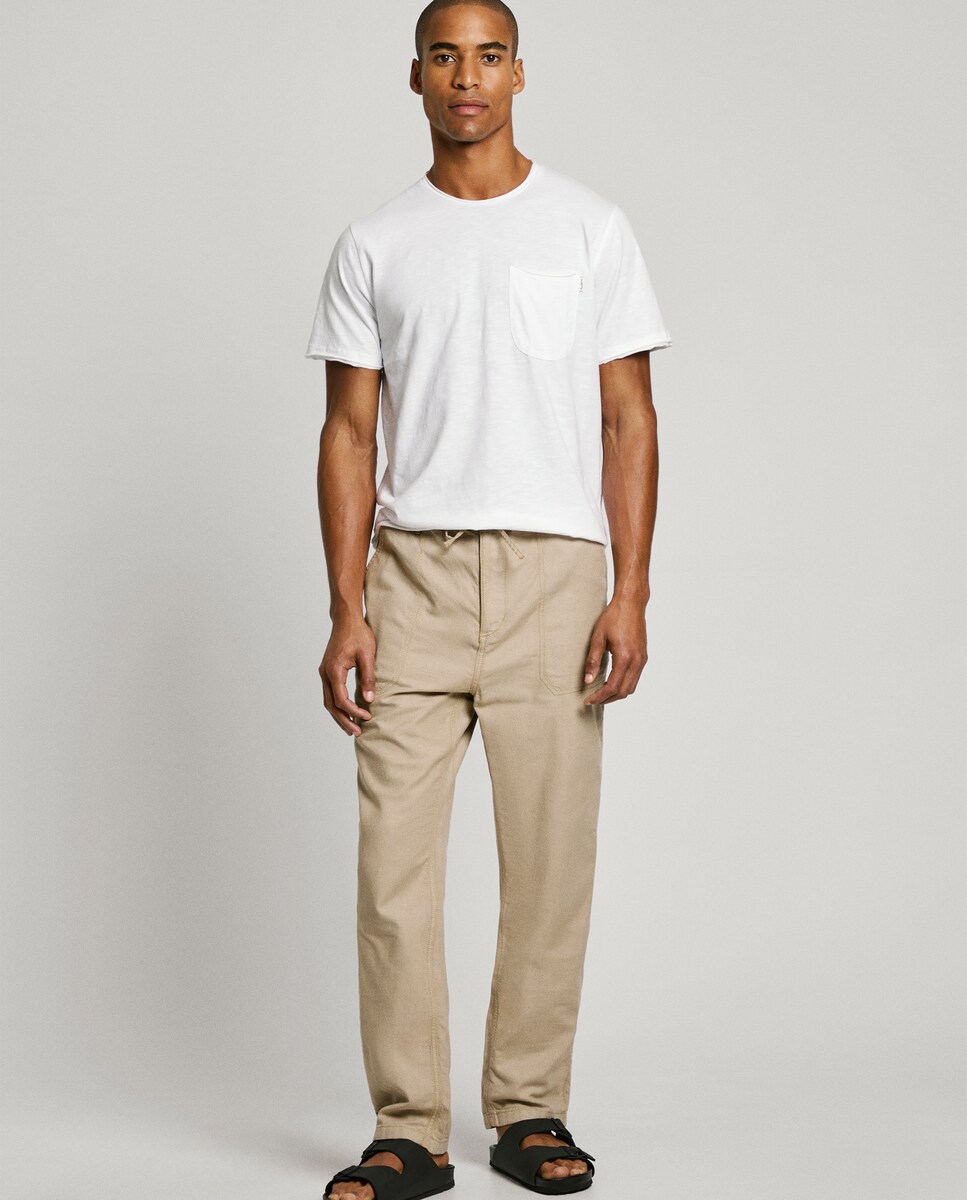 Pepe Jeans Pantalon Relaxed Hombre Chino De Hombre Fit Relaxed Con