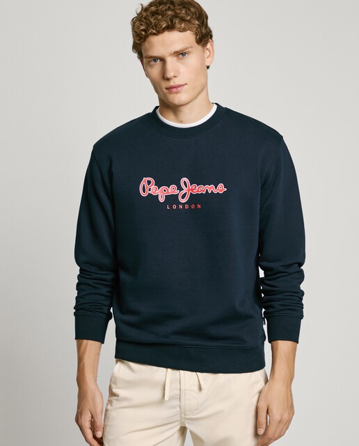 Imagen 0 de Sudadera de hombre cuello redondo con logo estampado